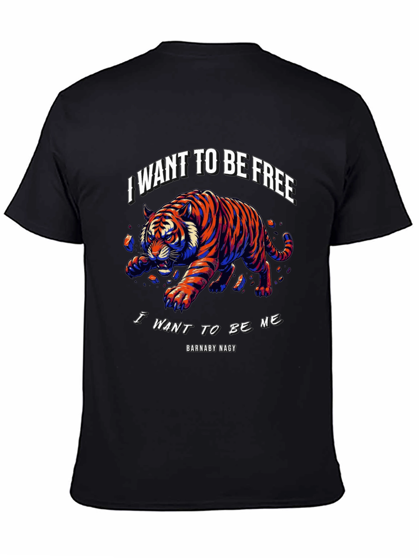 I Want to Be Free Tiger Graphic Tee