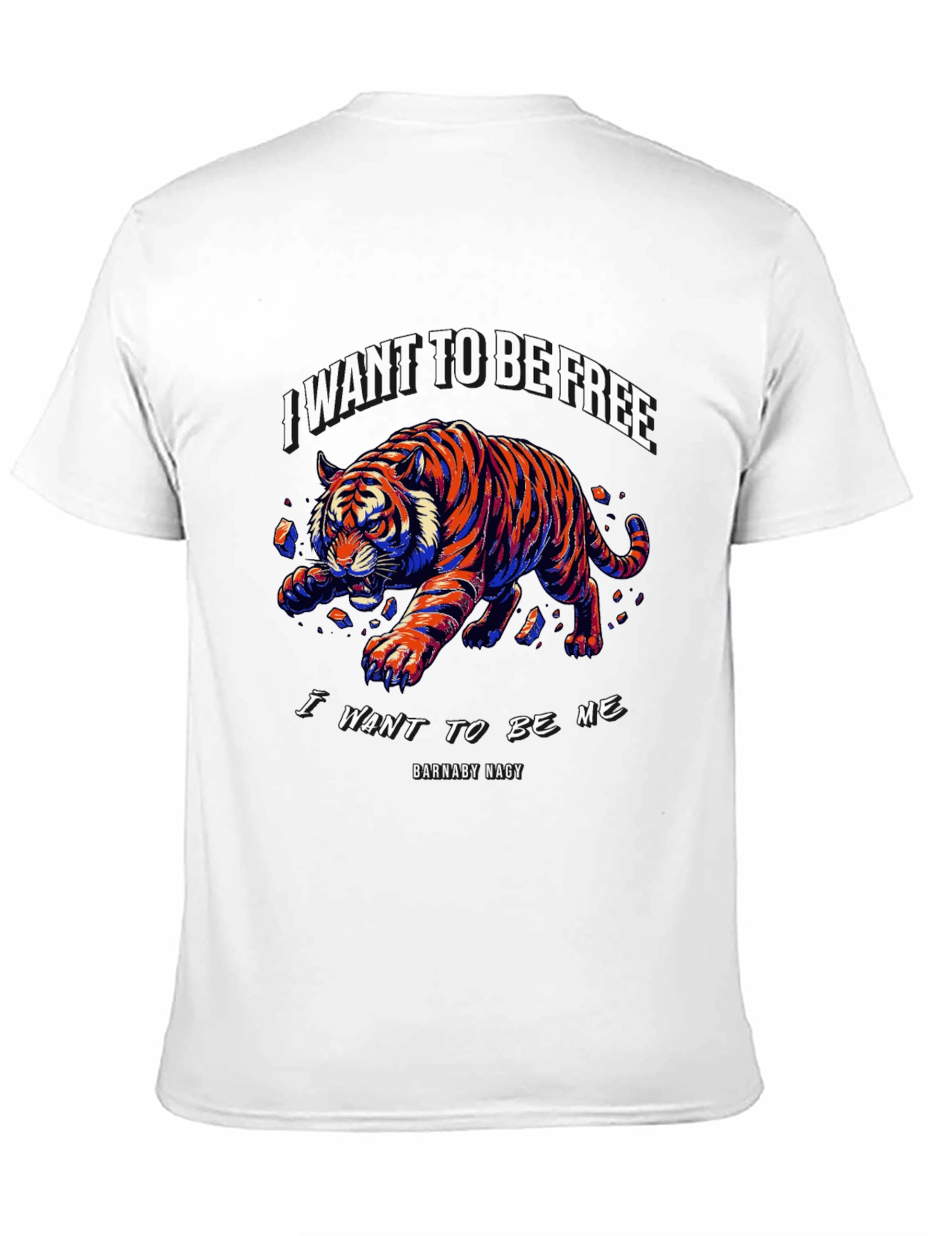 I Want to Be Free Tiger Graphic Tee