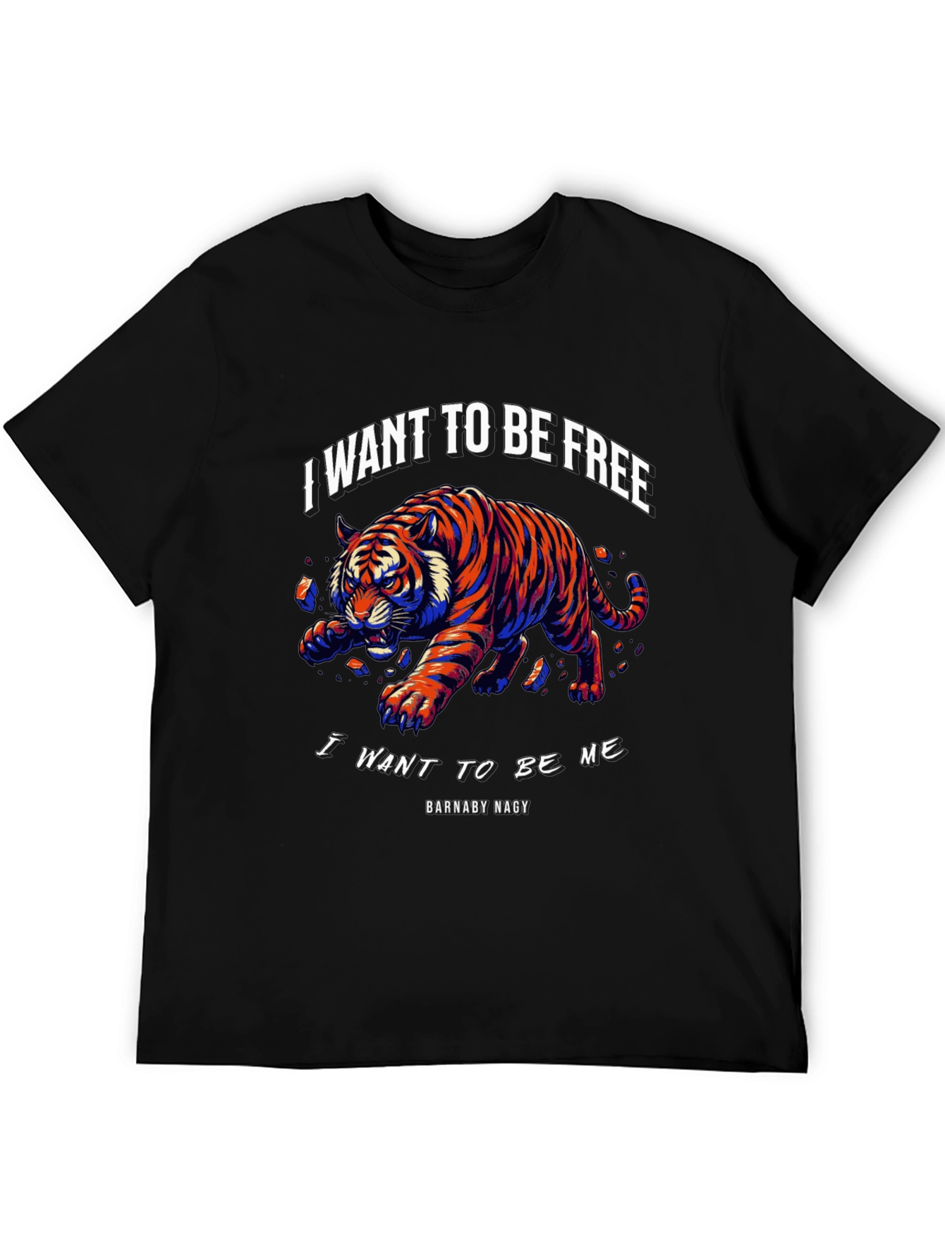 I Want to Be Free Tiger Graphic Tee