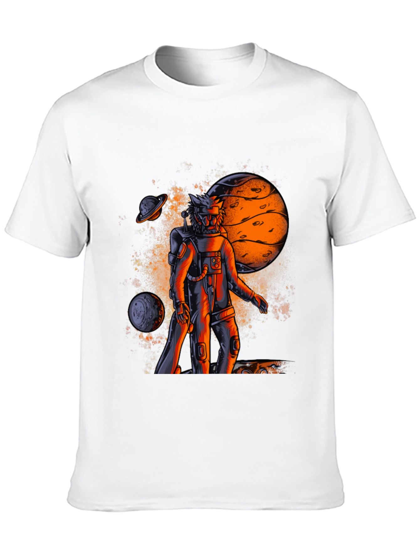 Astronaut Galaxy Graphic T-Shirt - Black