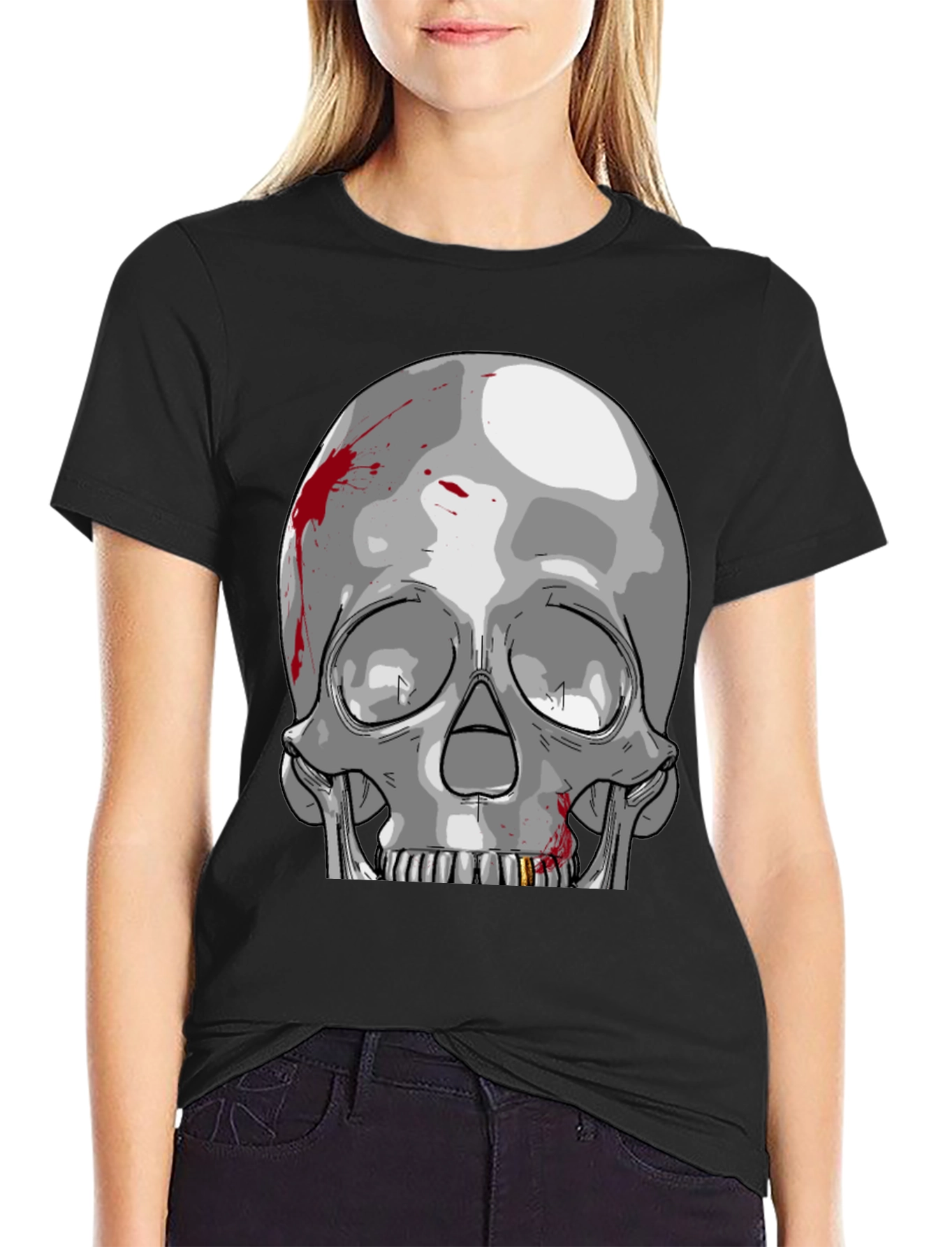 Skull Graphic Tee - Edgy Streetwear