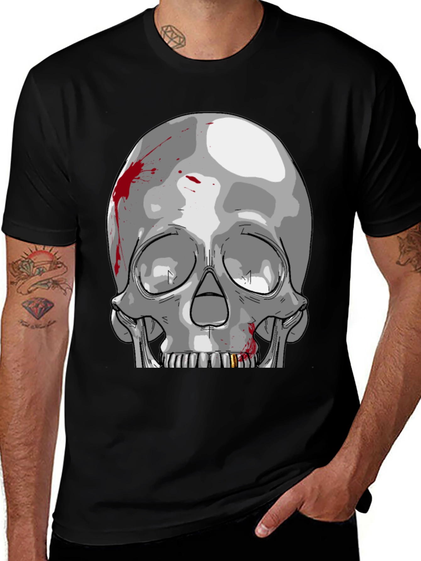 Skull Graphic Tee - Edgy Streetwear
