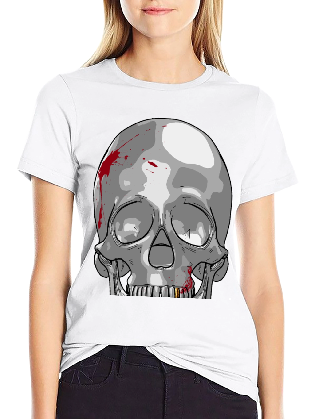 Skull Graphic Tee - Edgy Streetwear