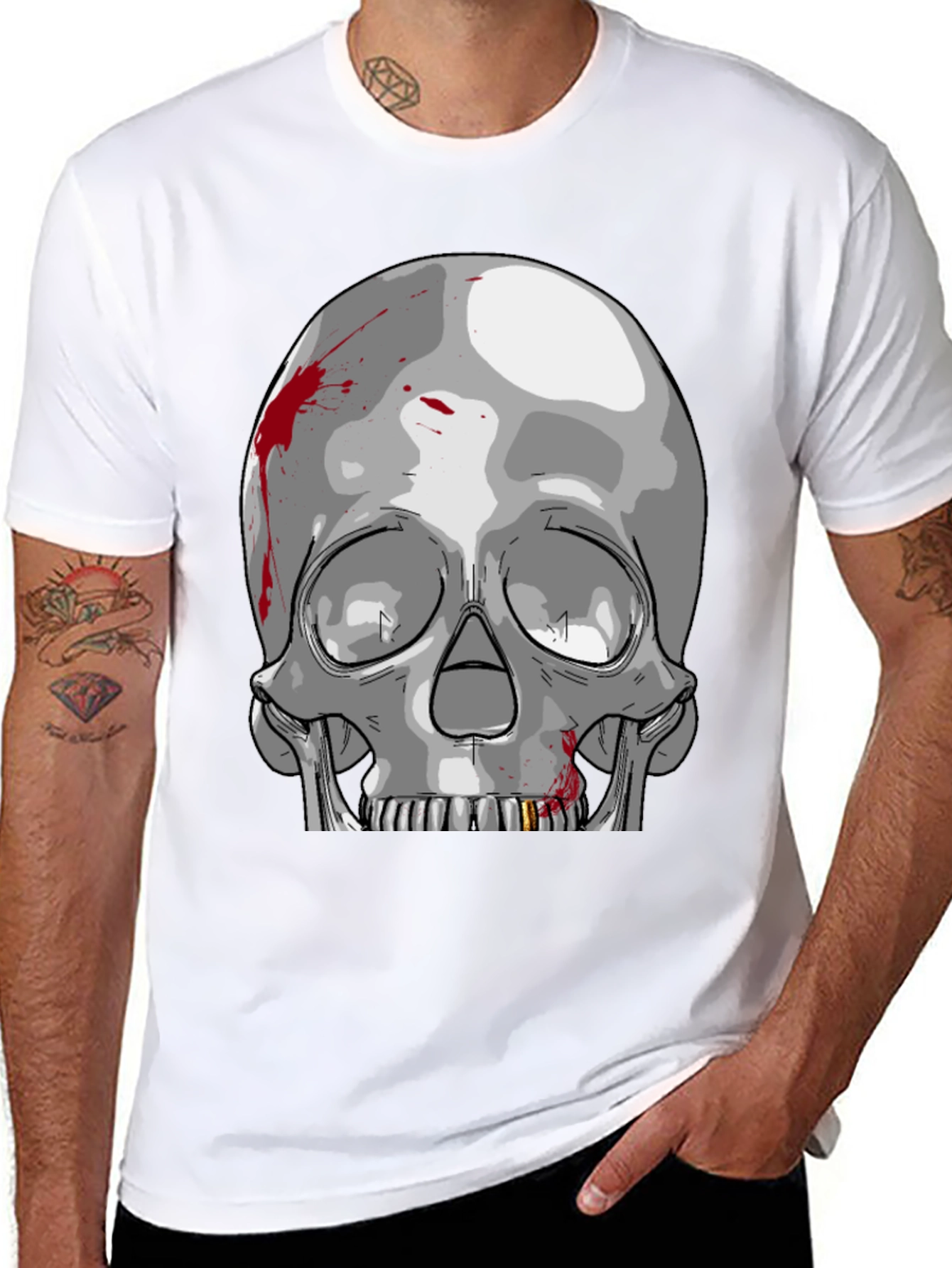 Skull Graphic Tee - Edgy Streetwear