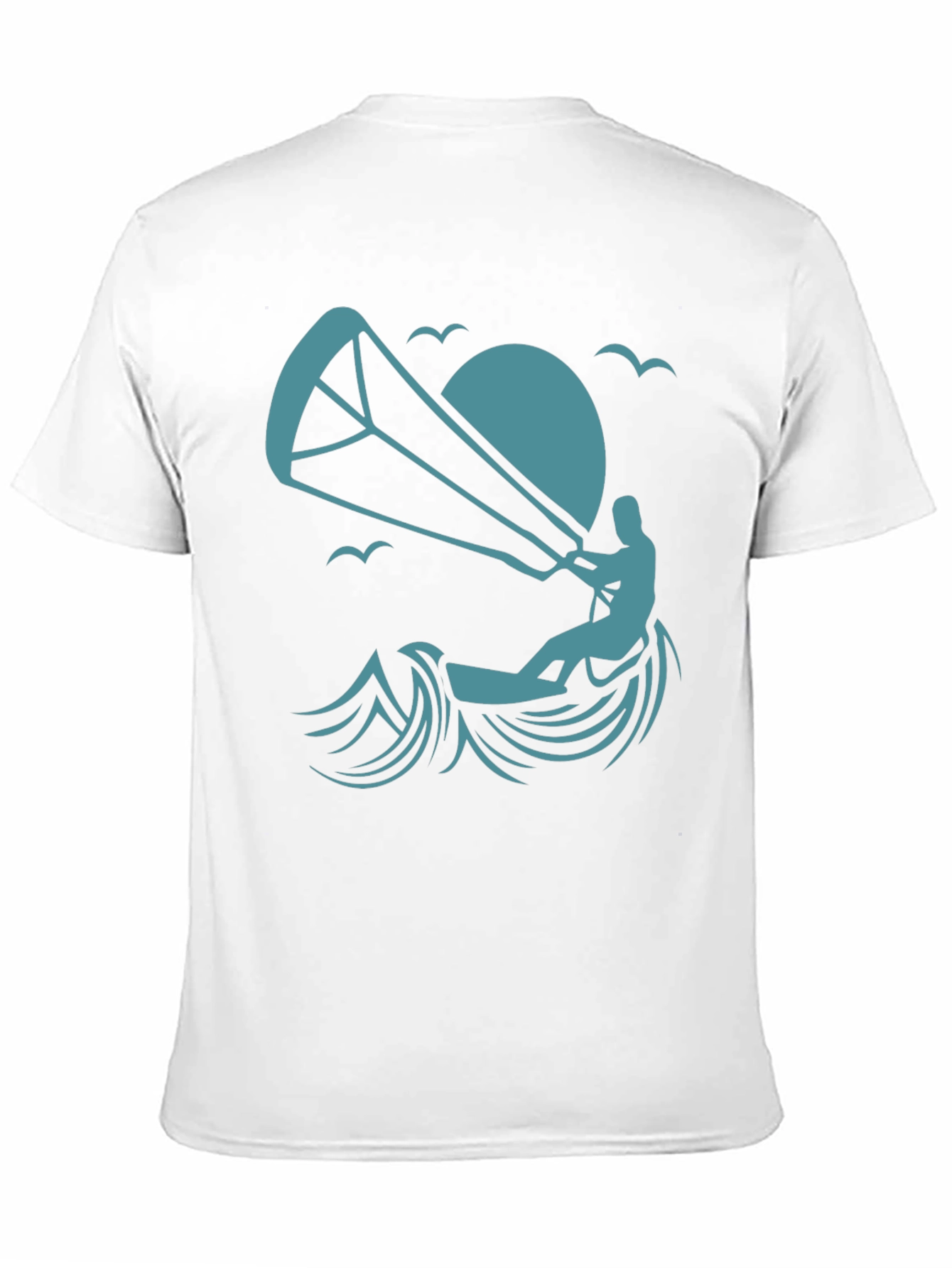 Kitesurfing Graphic Tee - Stylish Black T-Shirt