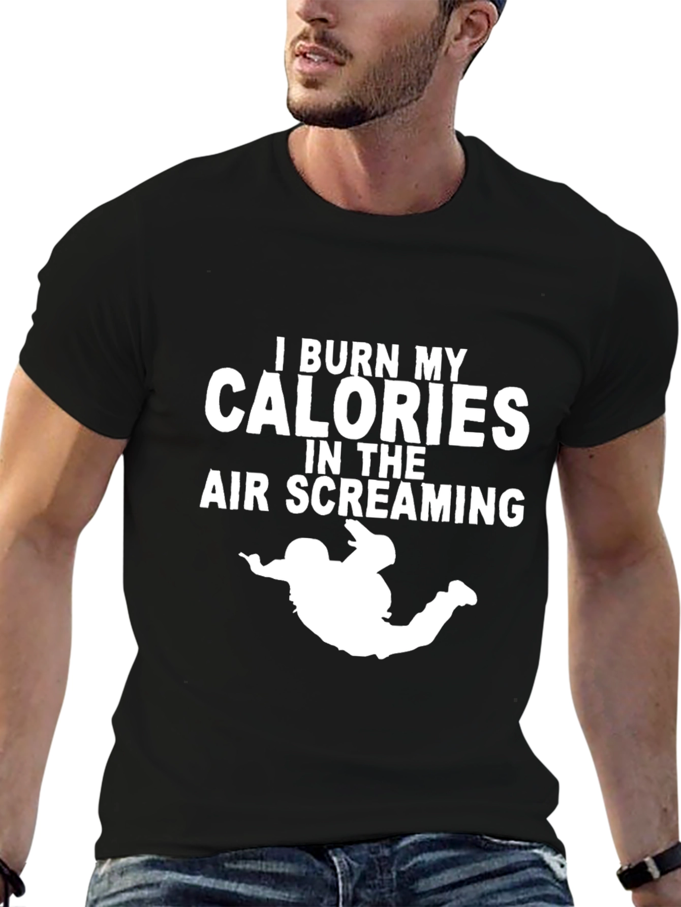 I Burn My Calories Screaming Funny T-Shirt