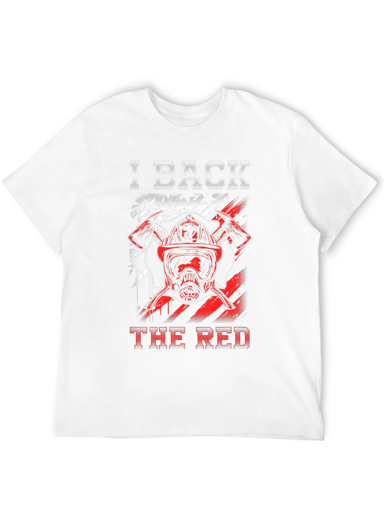 I Back The Red Firefighter T-Shirt