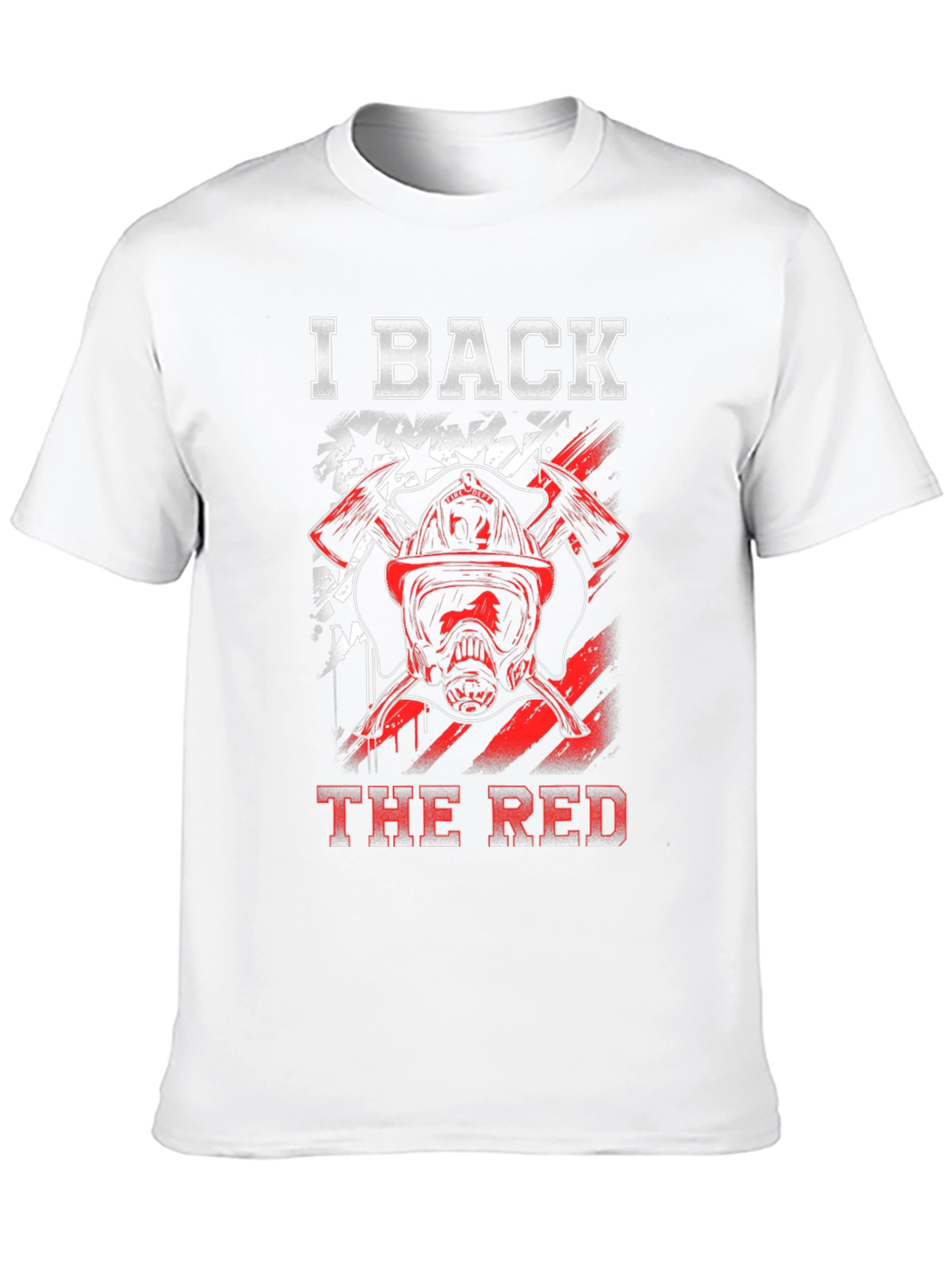 I Back The Red Firefighter T-Shirt