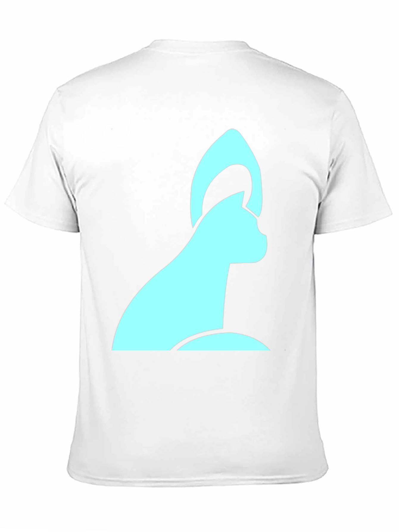 Modern Cat Graphic Black T-Shirt