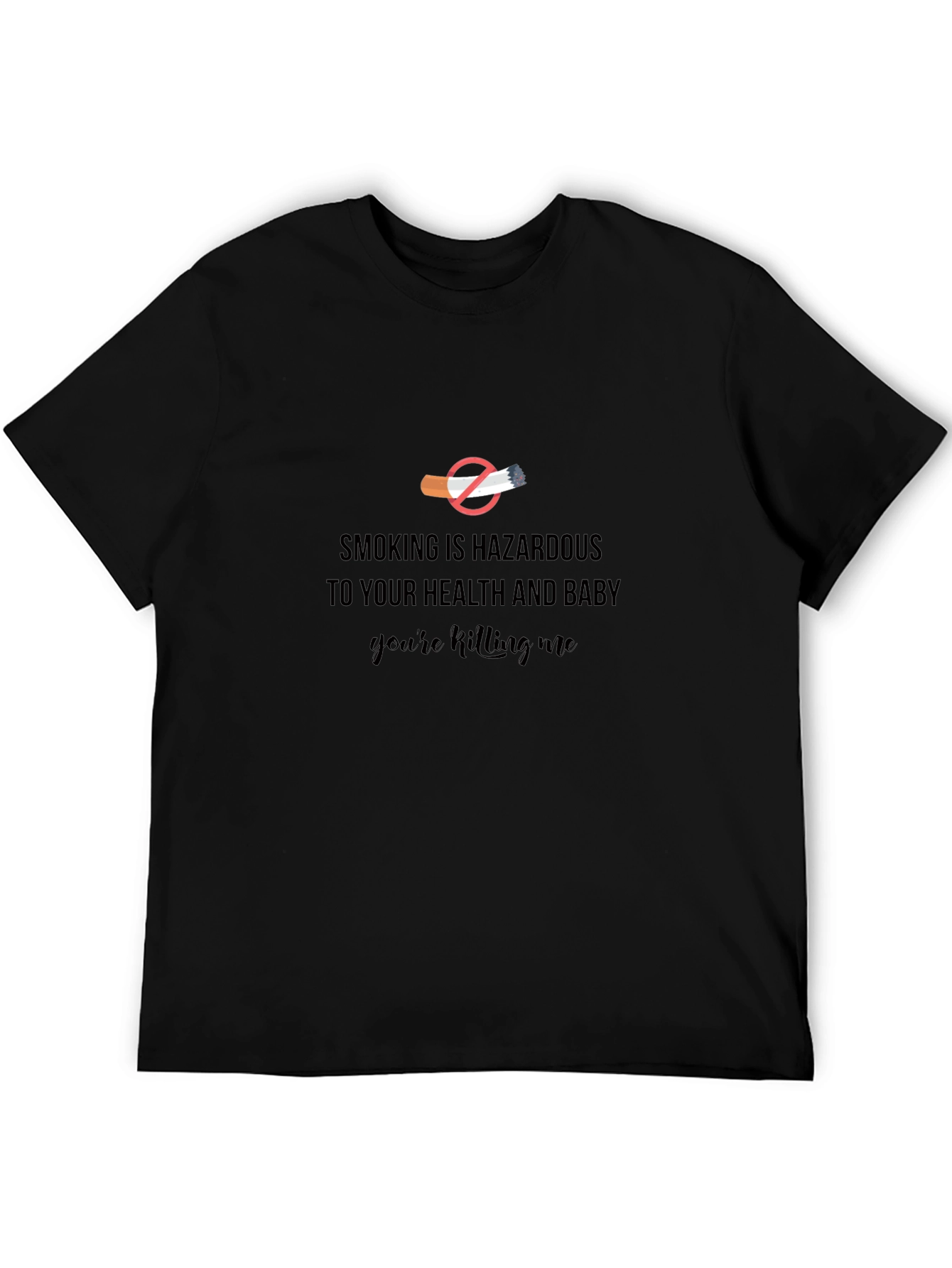 Smoking is Hazardous Graphic T-Shirt
