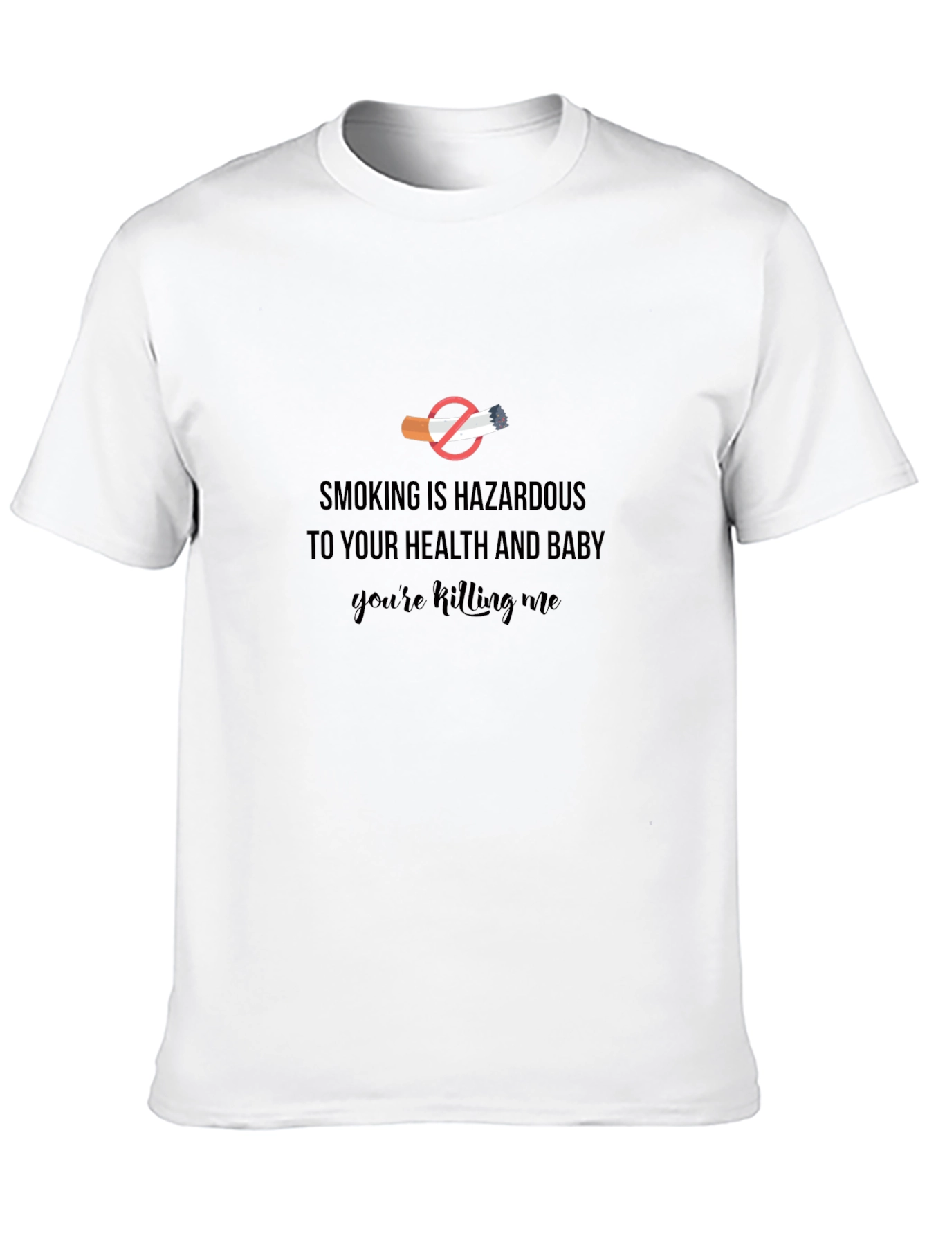 Smoking is Hazardous Graphic T-Shirt