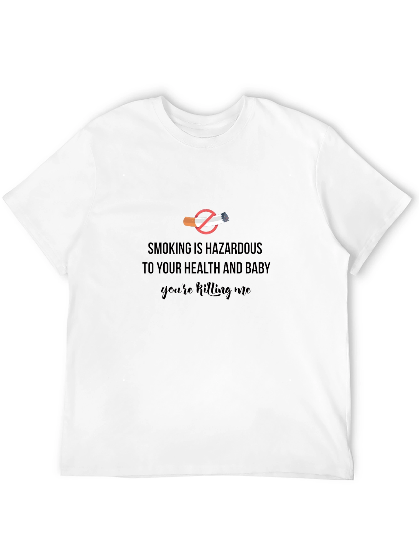 Smoking is Hazardous Graphic T-Shirt