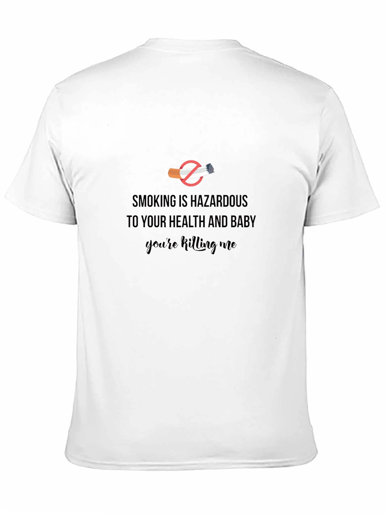 Smoking is Hazardous Graphic T-Shirt