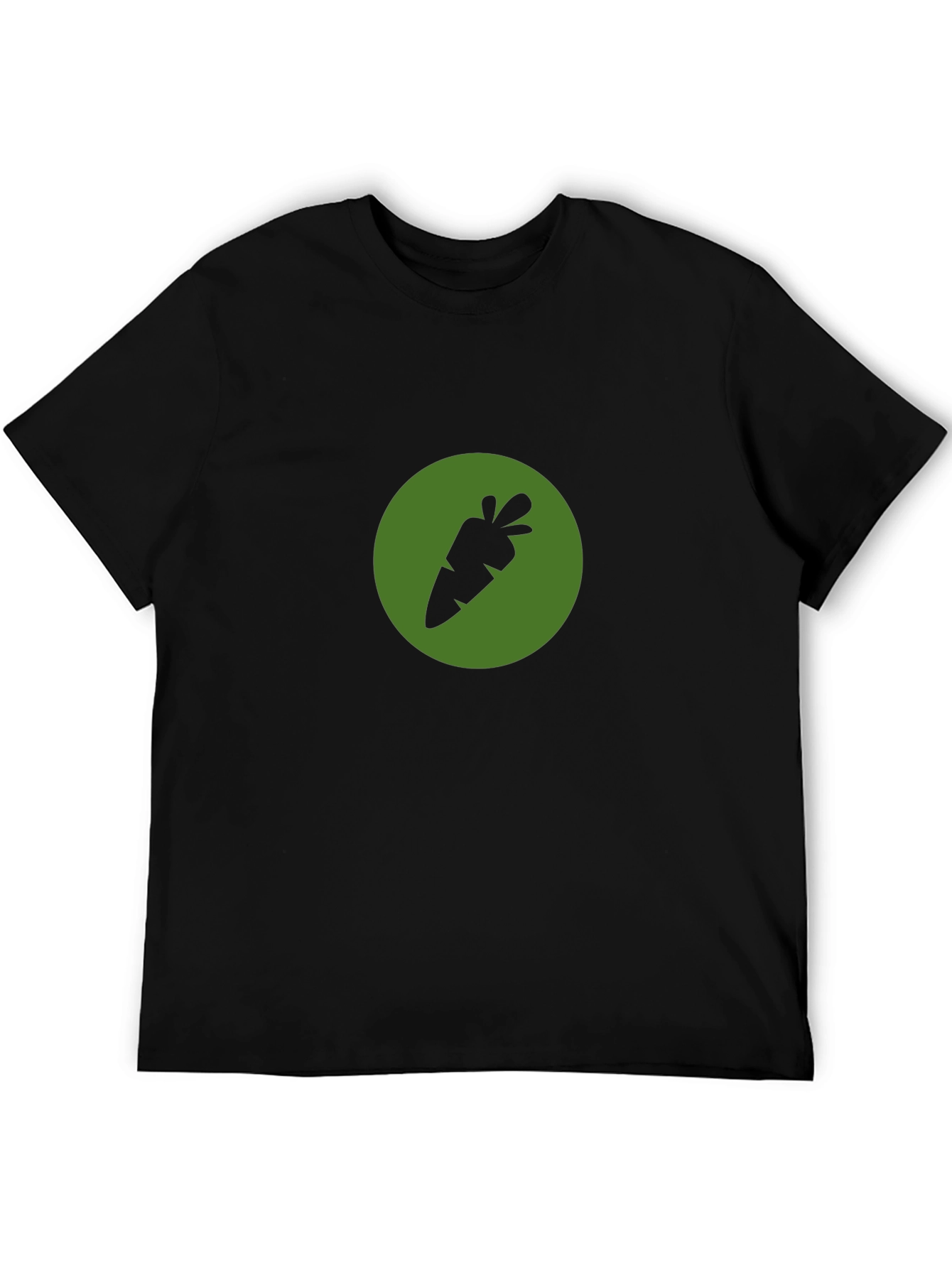 Carrot Icon T-Shirt - Black