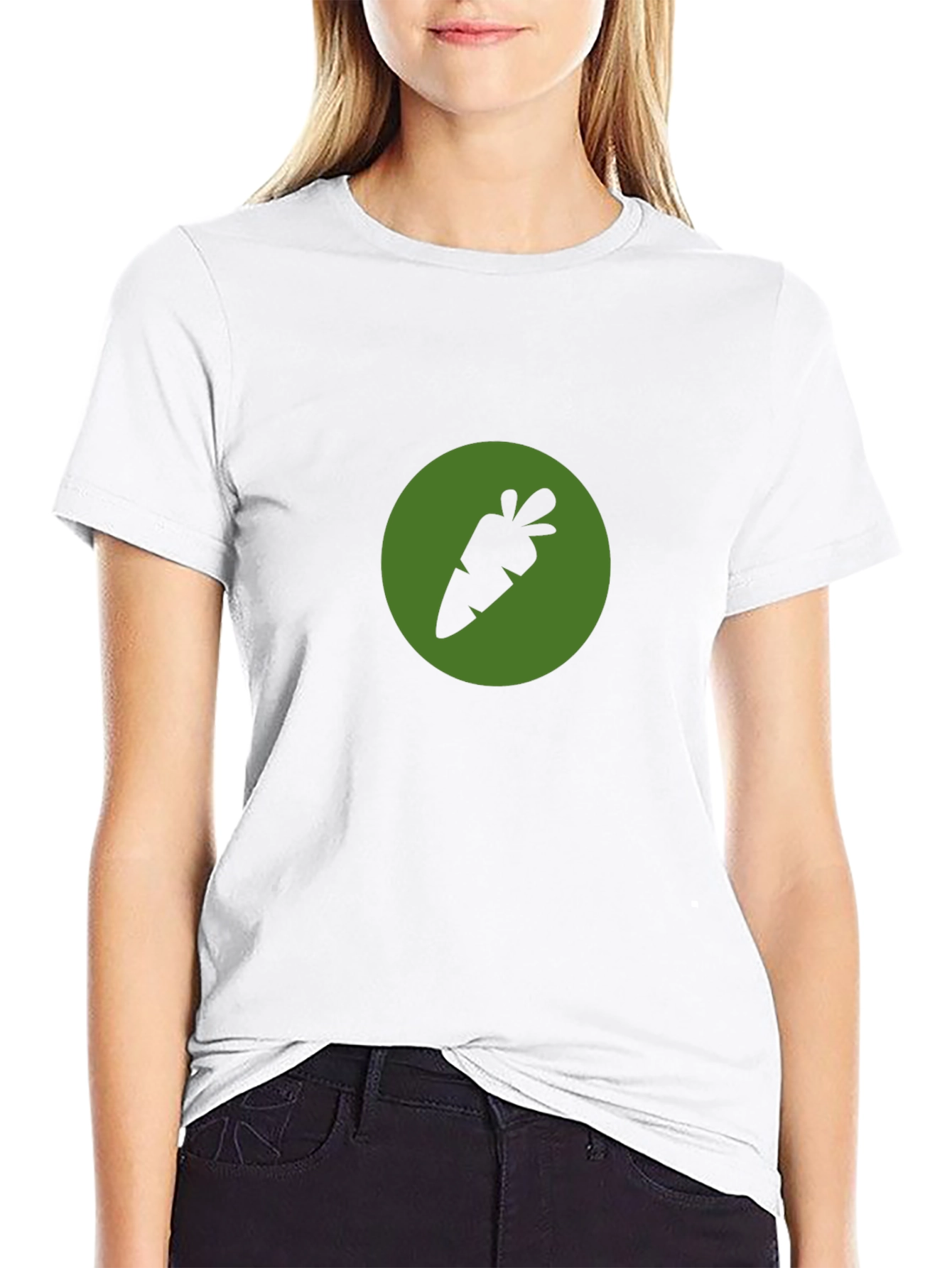 Carrot Icon T-Shirt - Black