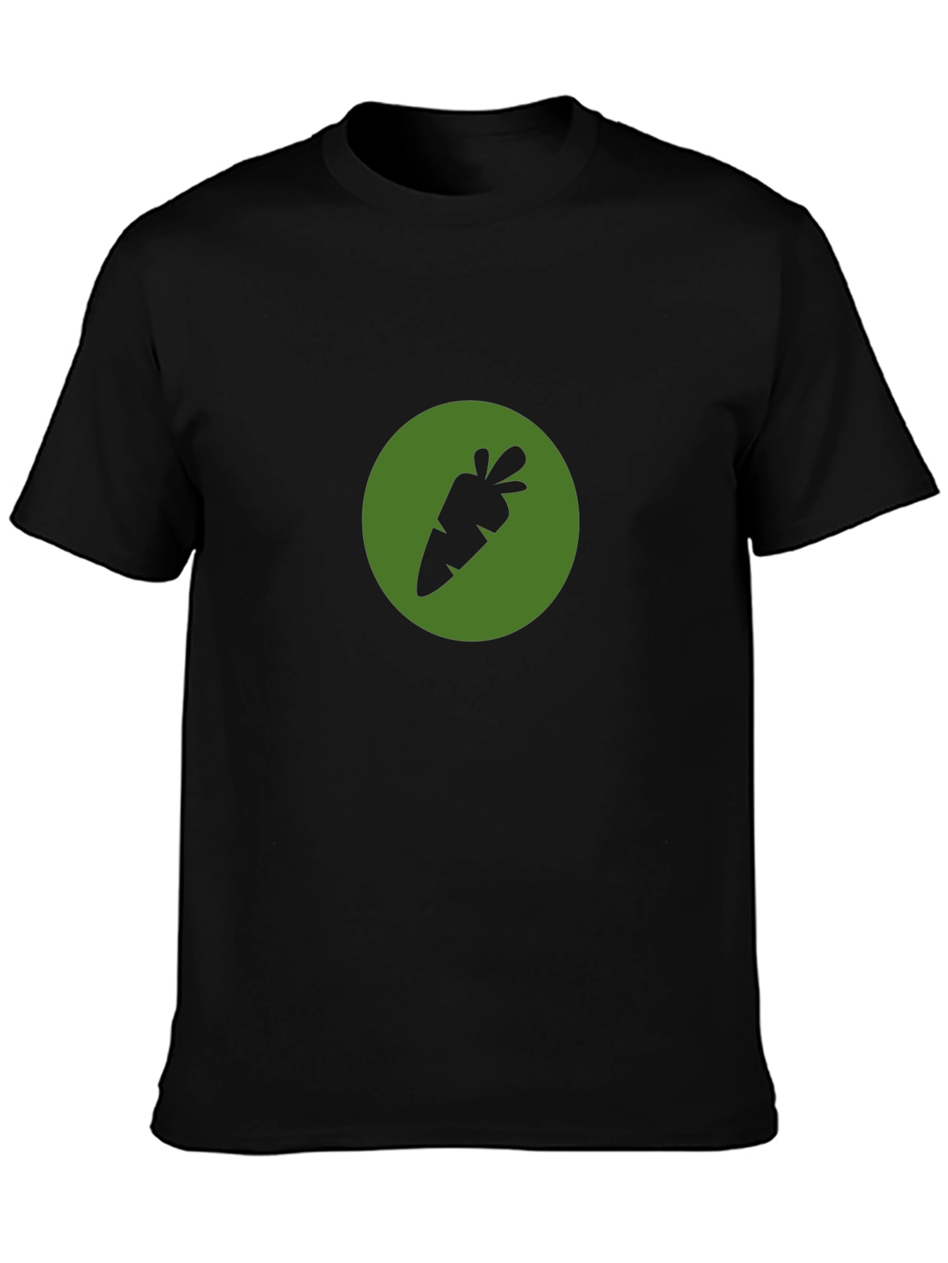 Carrot Icon T-Shirt - Black
