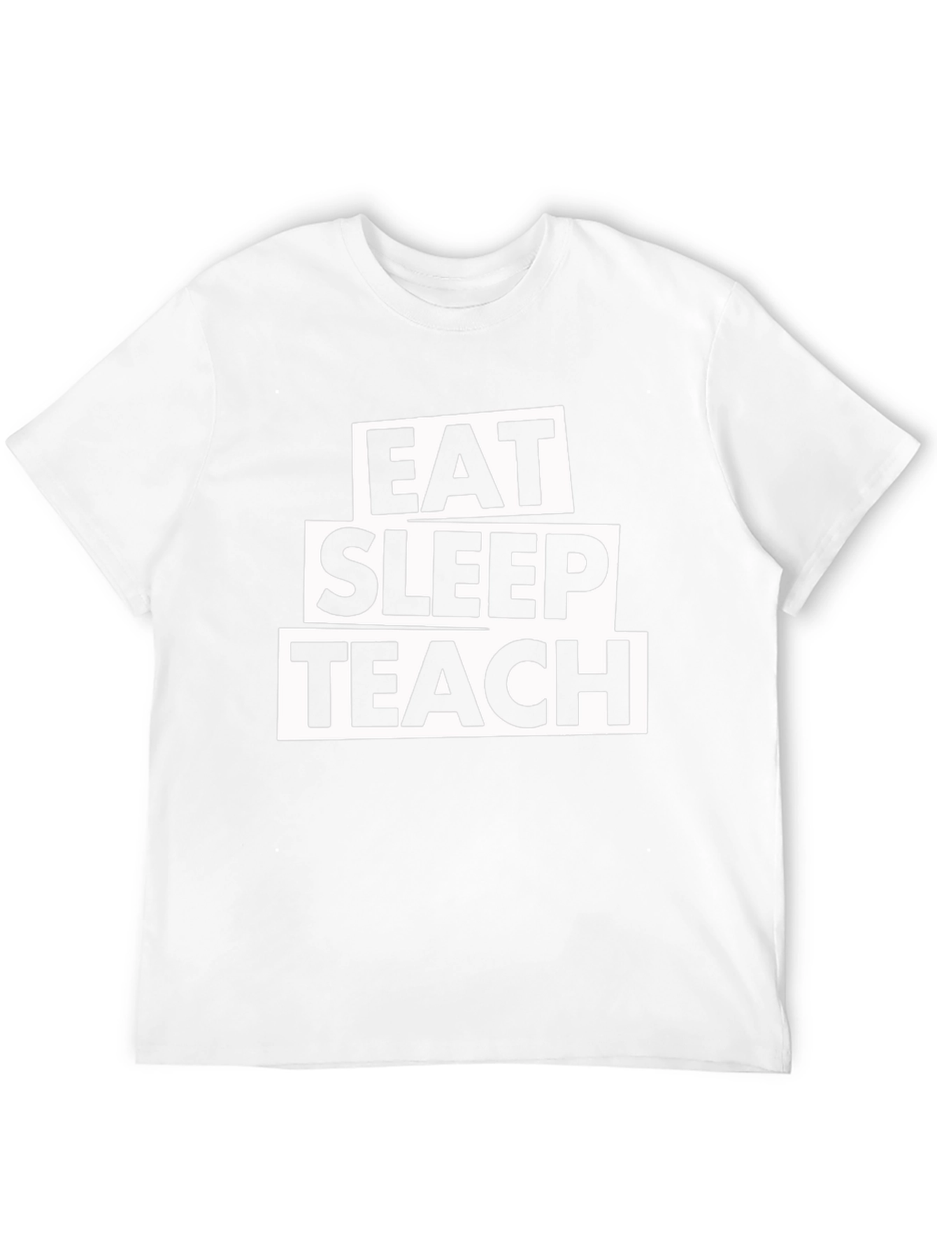 Eat Sleep Teach T-Shirt - Black Cotton Tee