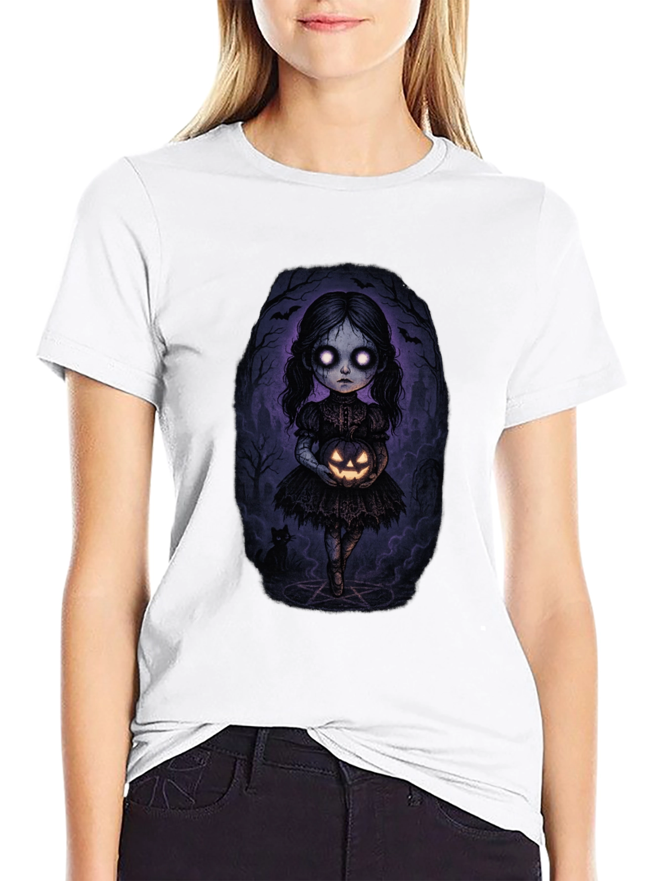 Spooky Girl Halloween T-Shirt
