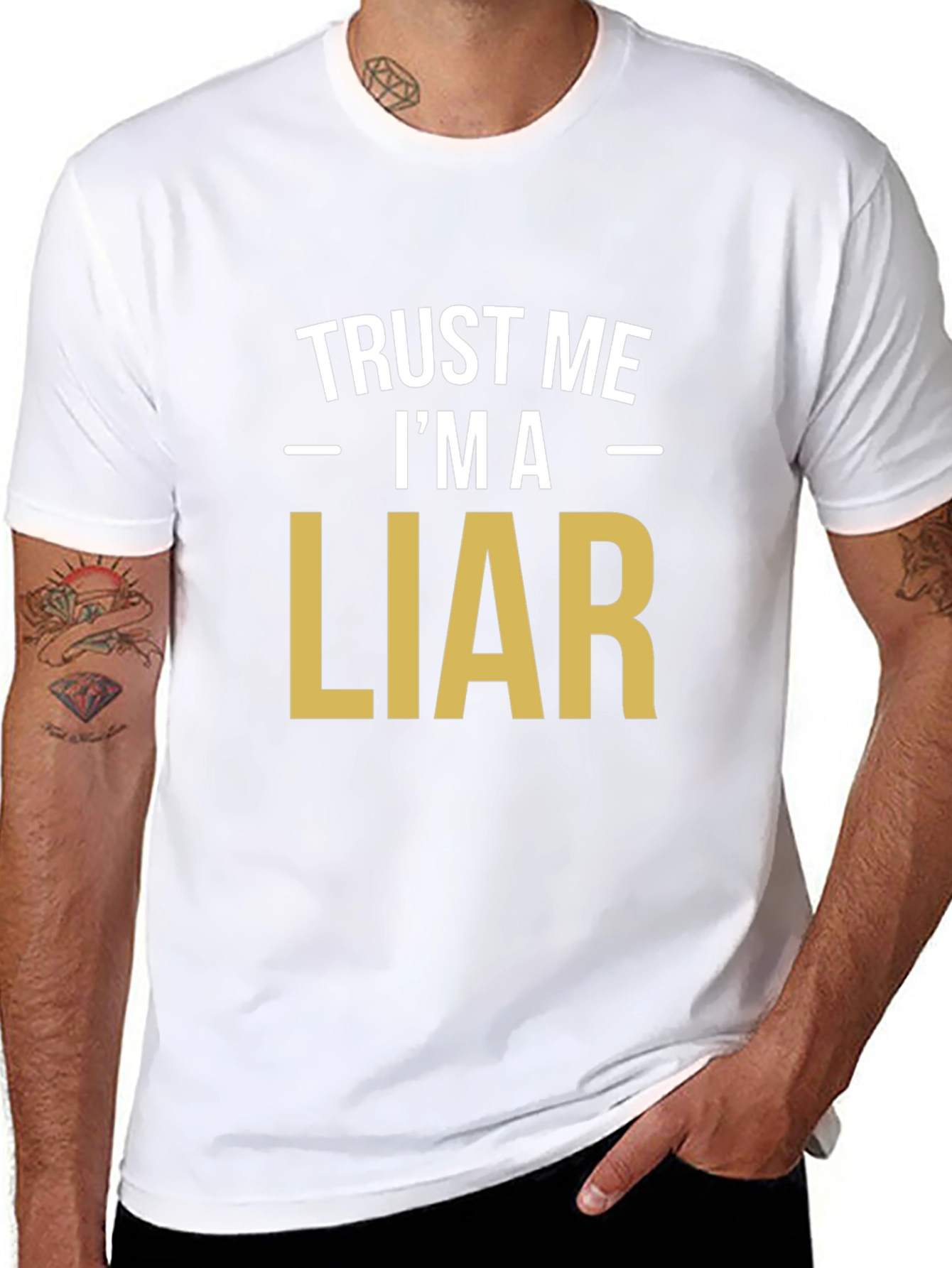 Trust Me Im A Liar Funny Graphic T-Shirt