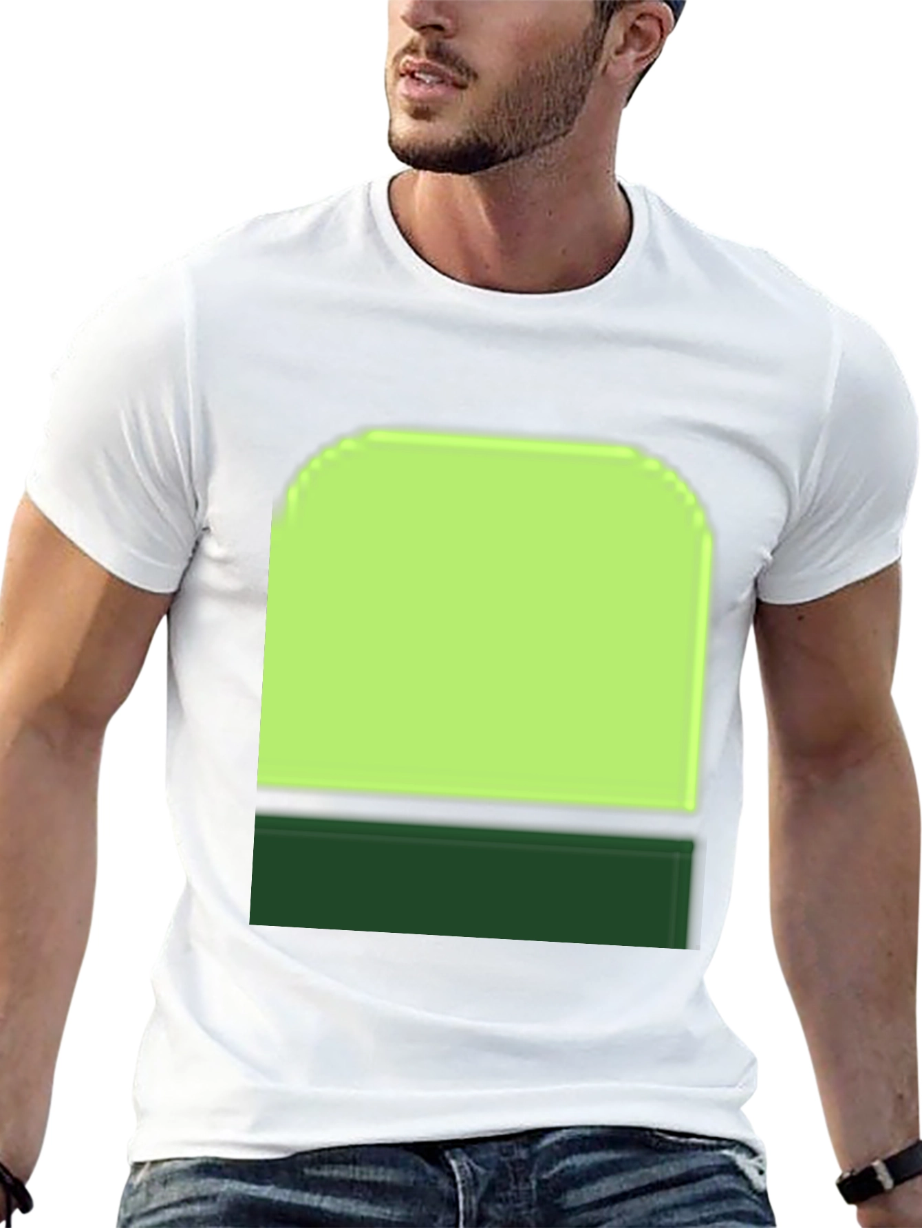 Abstract Green Graphic Tee
