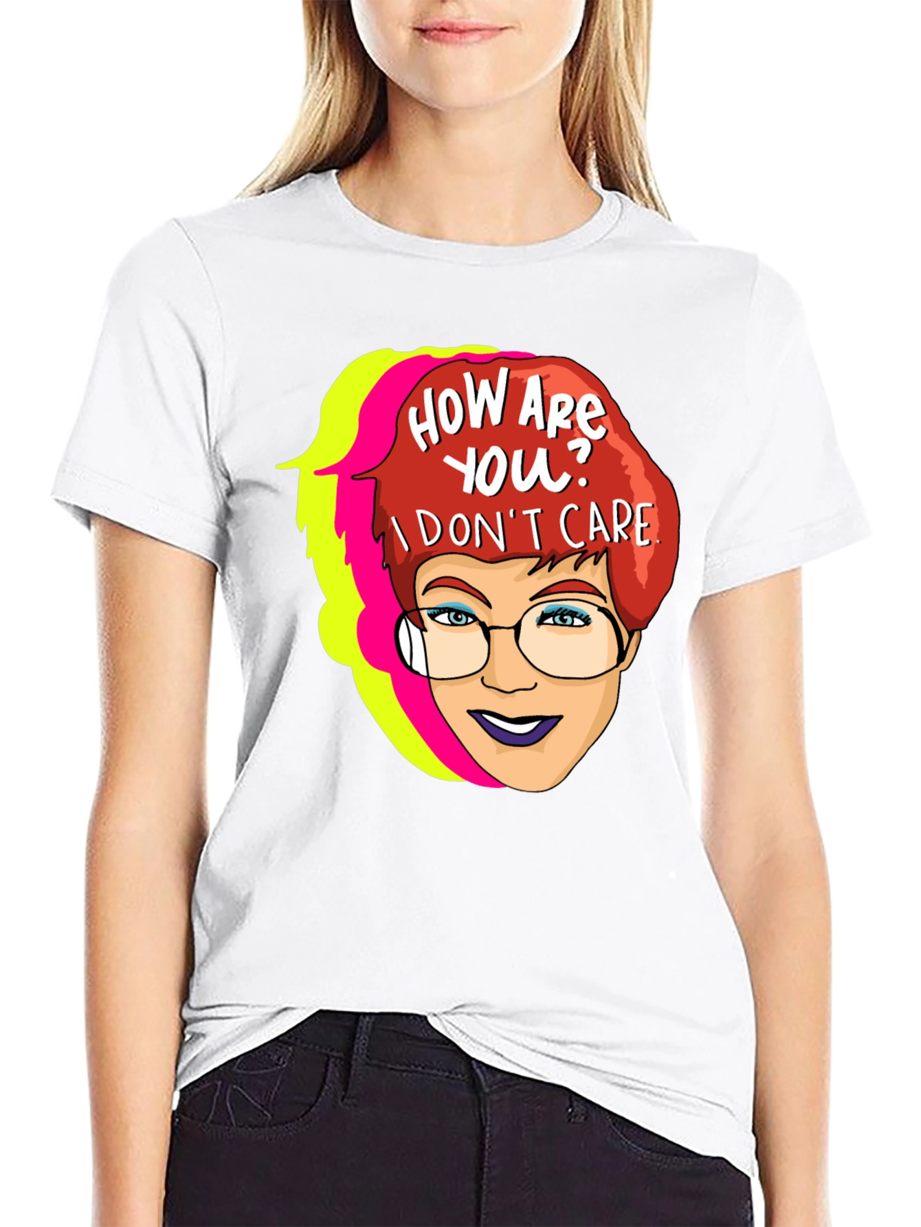 Sarcastic Cartoon Graphic T-Shirt