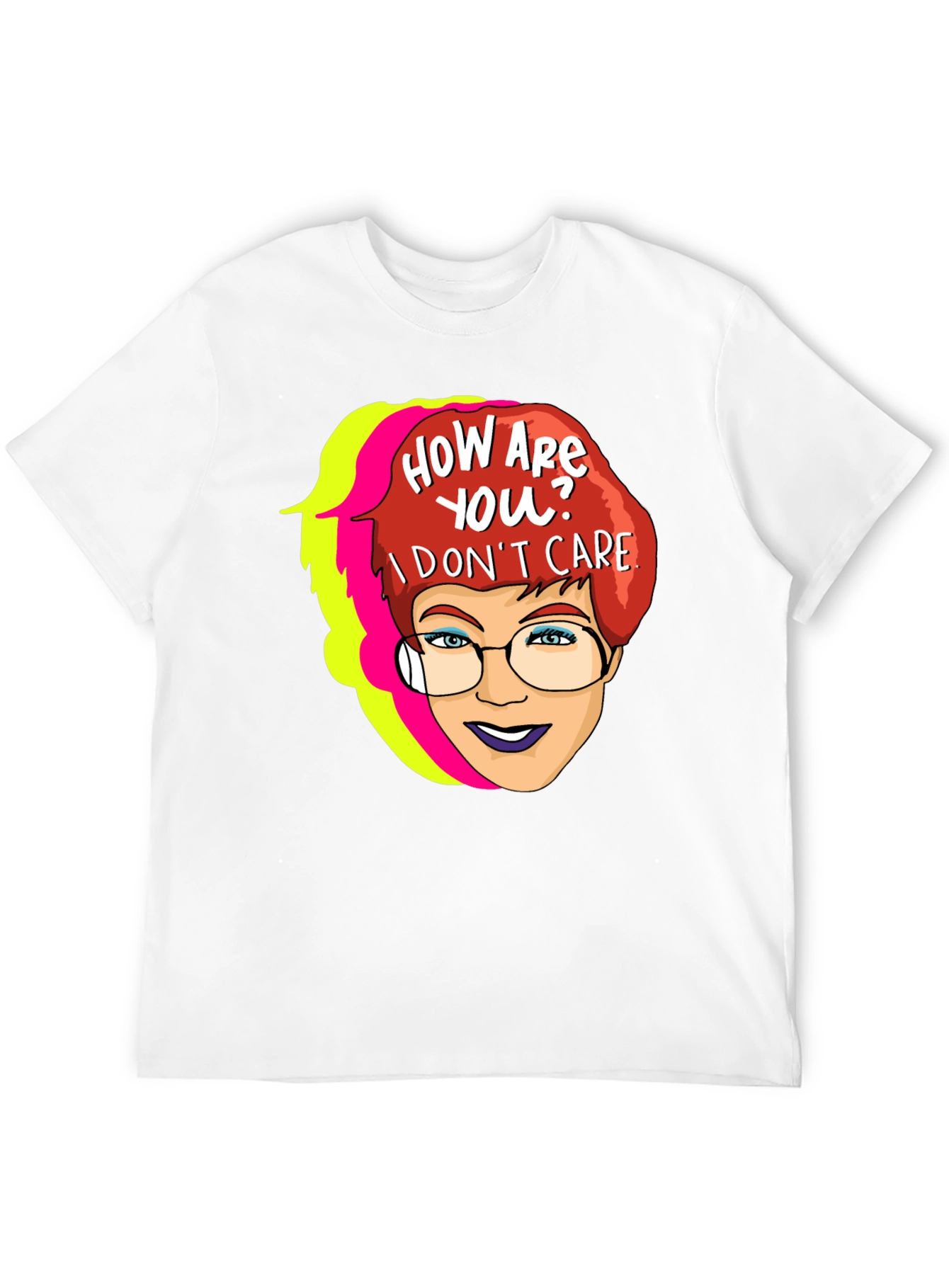 Sarcastic Cartoon Graphic T-Shirt