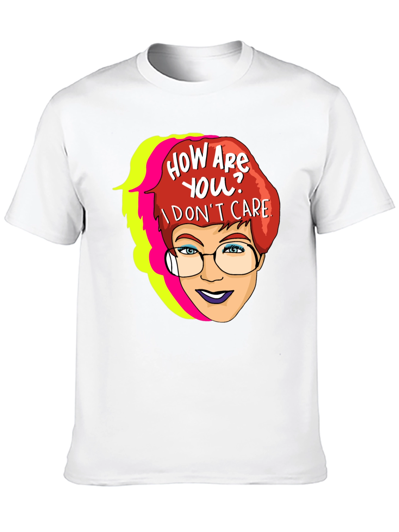 Sarcastic Cartoon Graphic T-Shirt