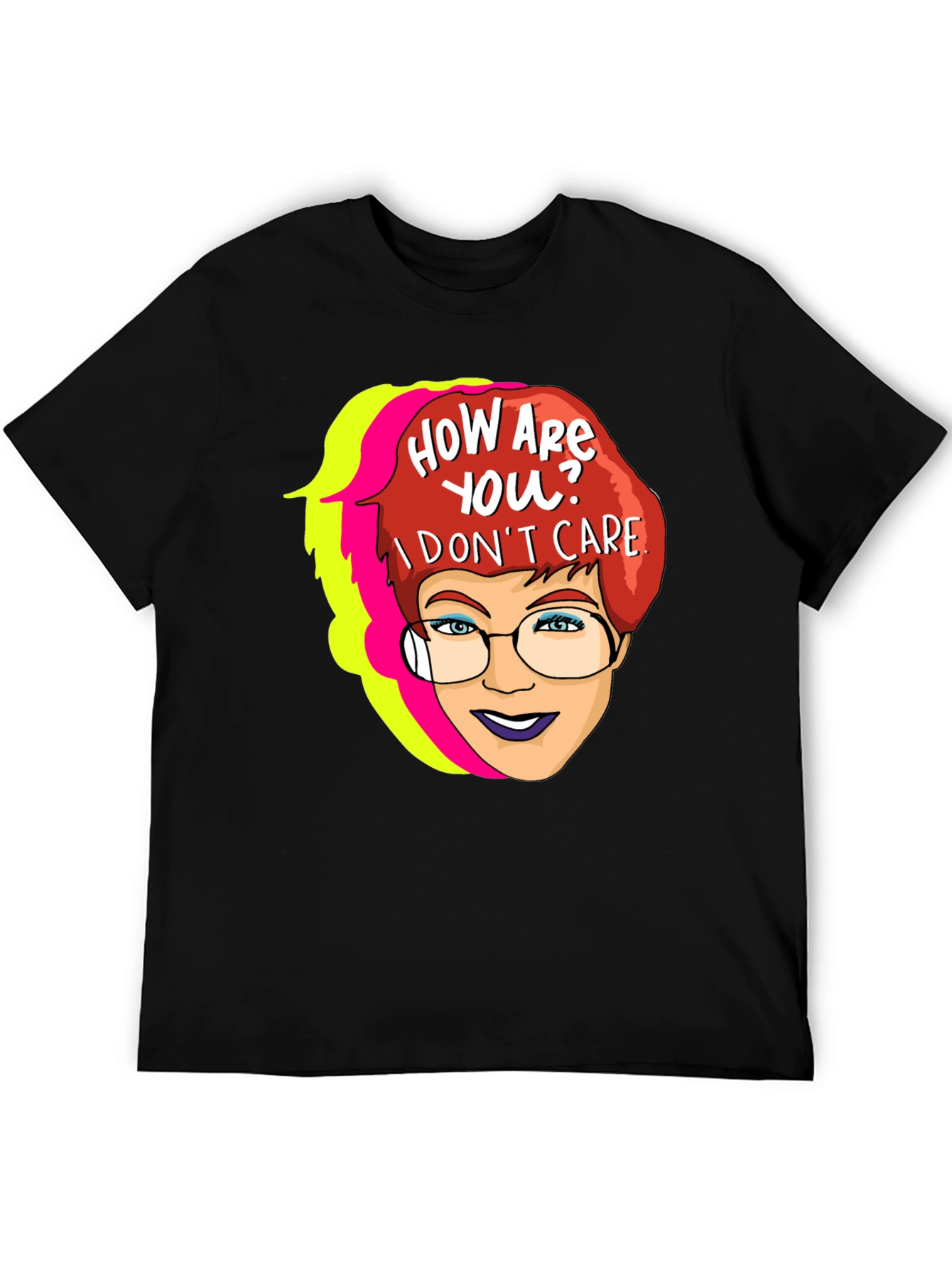 Sarcastic Cartoon Graphic T-Shirt