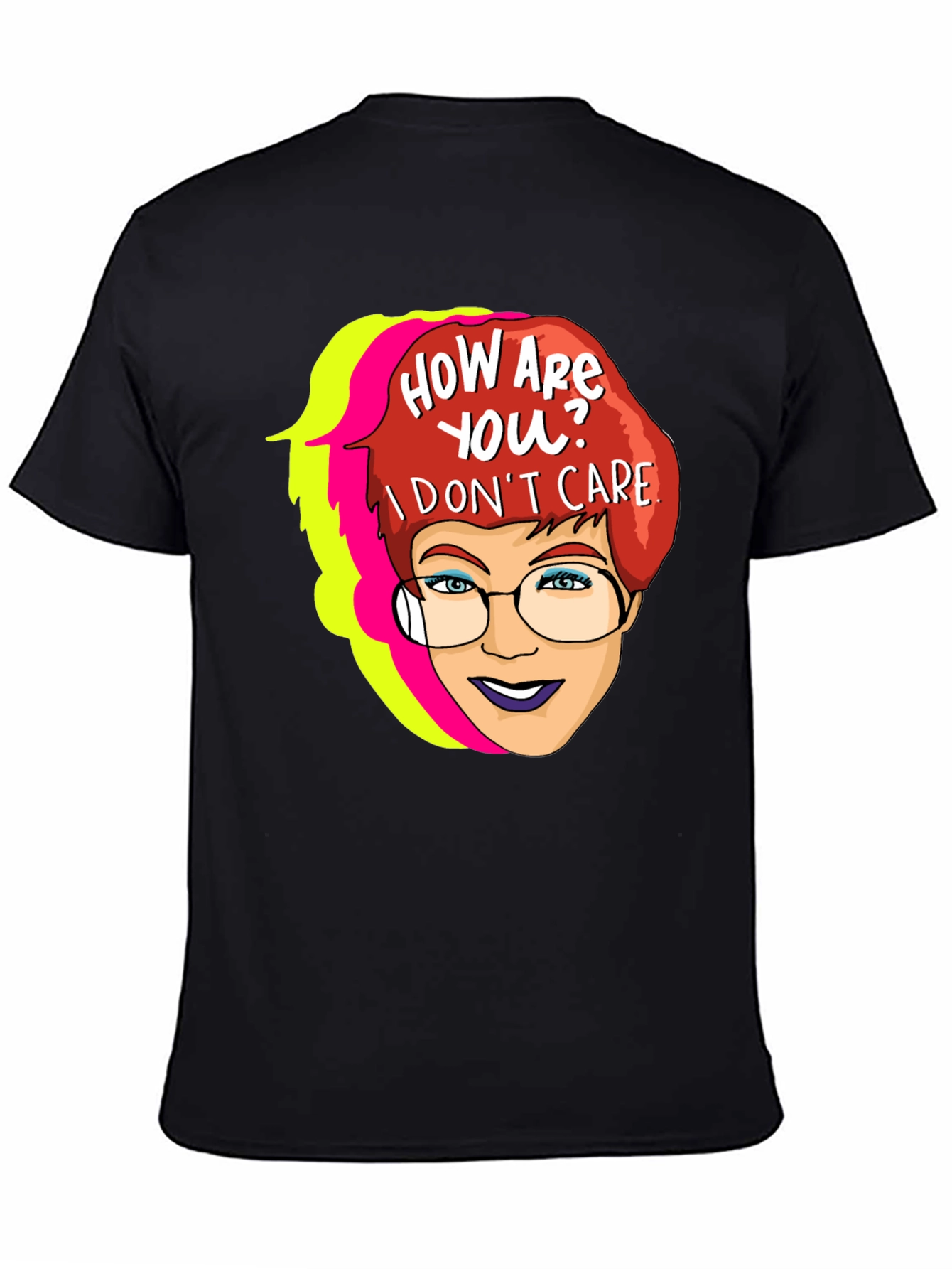 Sarcastic Cartoon Graphic T-Shirt