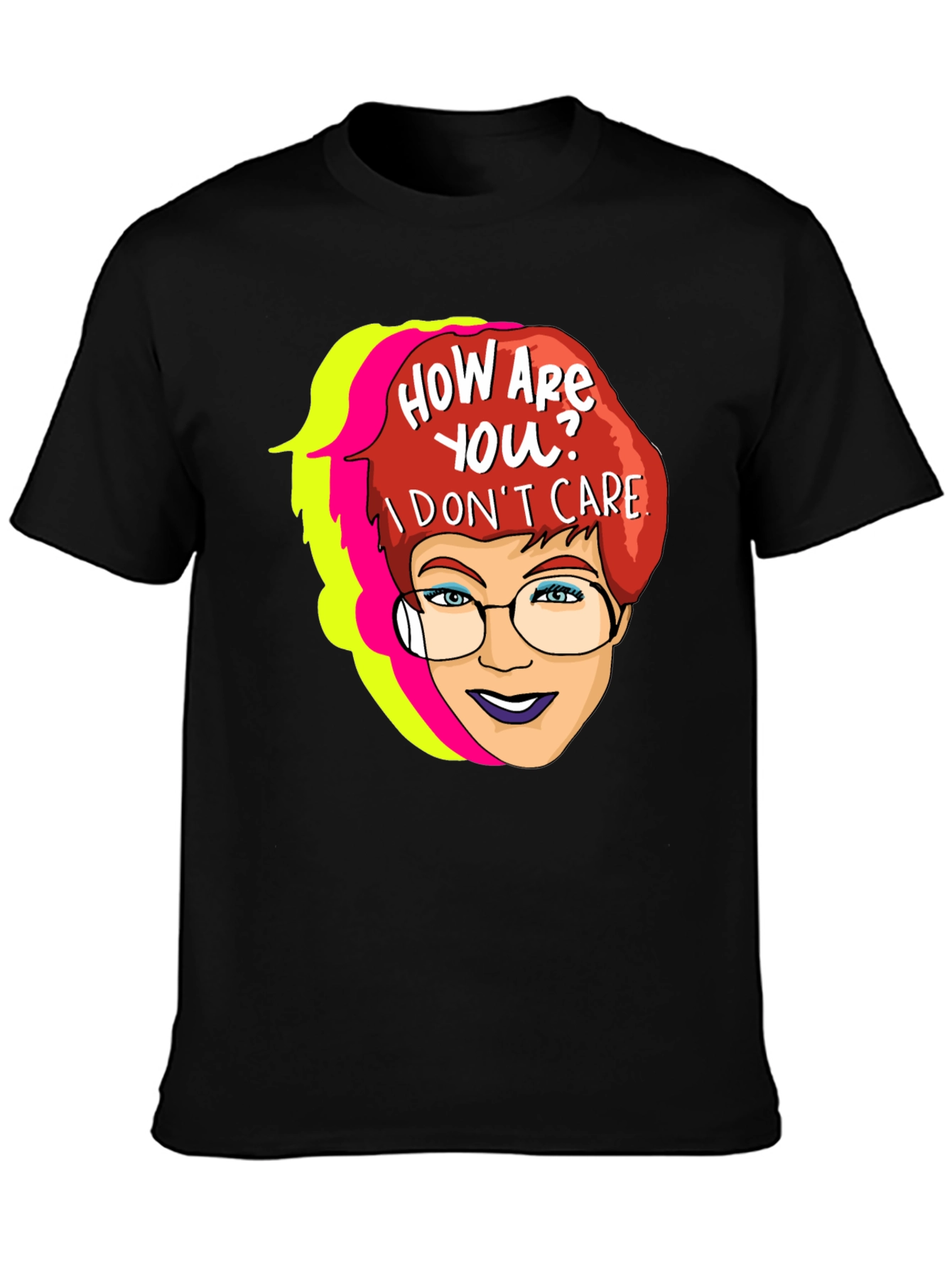 Sarcastic Cartoon Graphic T-Shirt