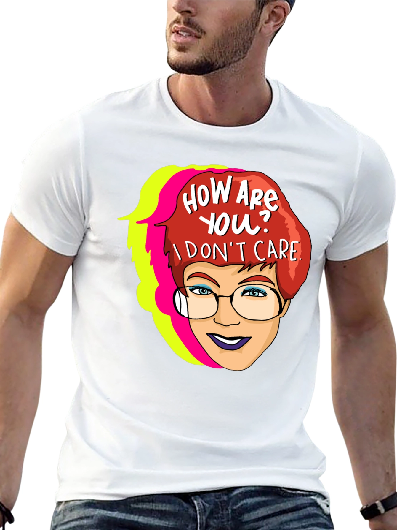 Sarcastic Cartoon Graphic T-Shirt