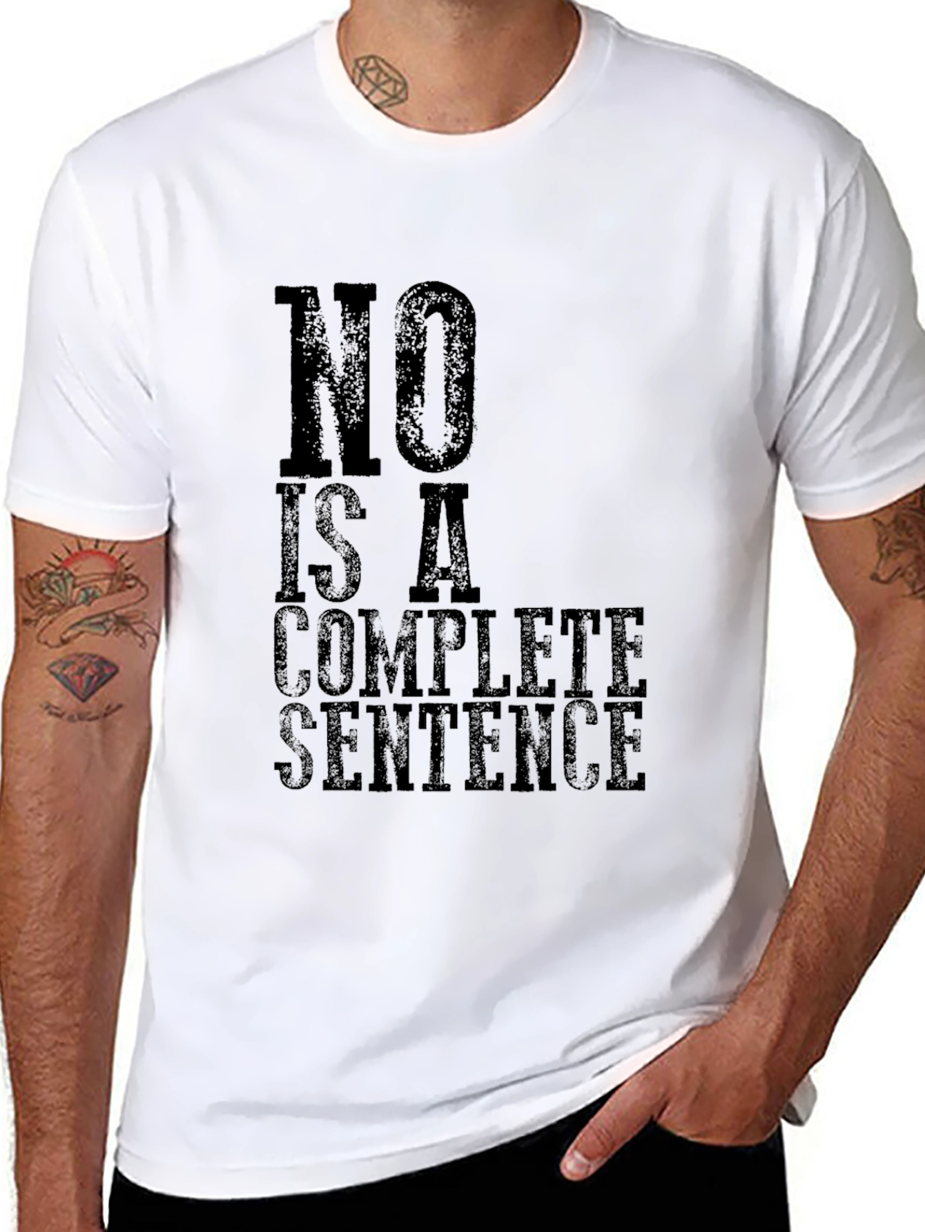 No Is A Complete Sentence Graphic T-Shirt