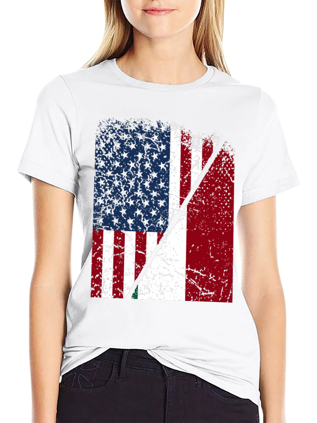 USA & Italy Flag T-Shirt - Patriotic Pride