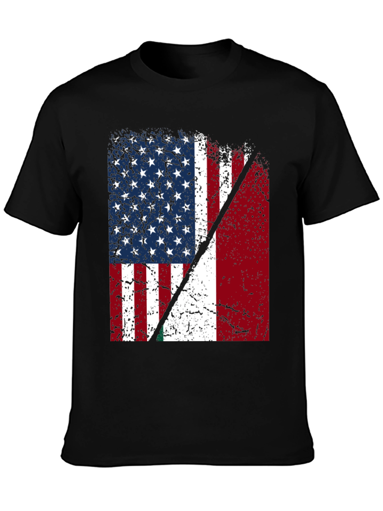 USA & Italy Flag T-Shirt - Patriotic Pride
