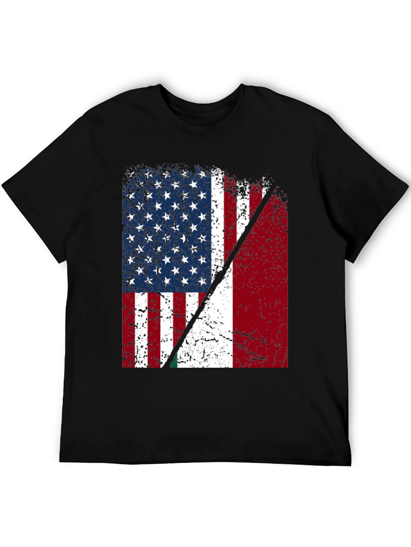 USA & Italy Flag T-Shirt - Patriotic Pride