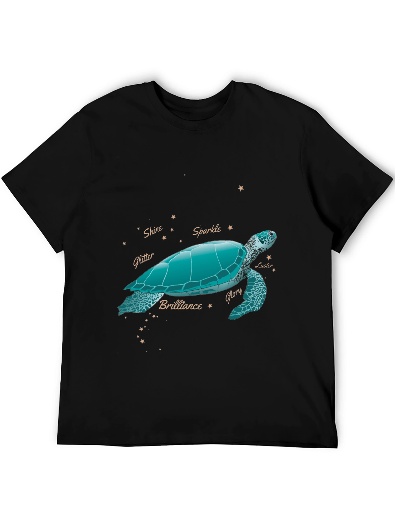 Turtle Constellation Graphic Tee - Black