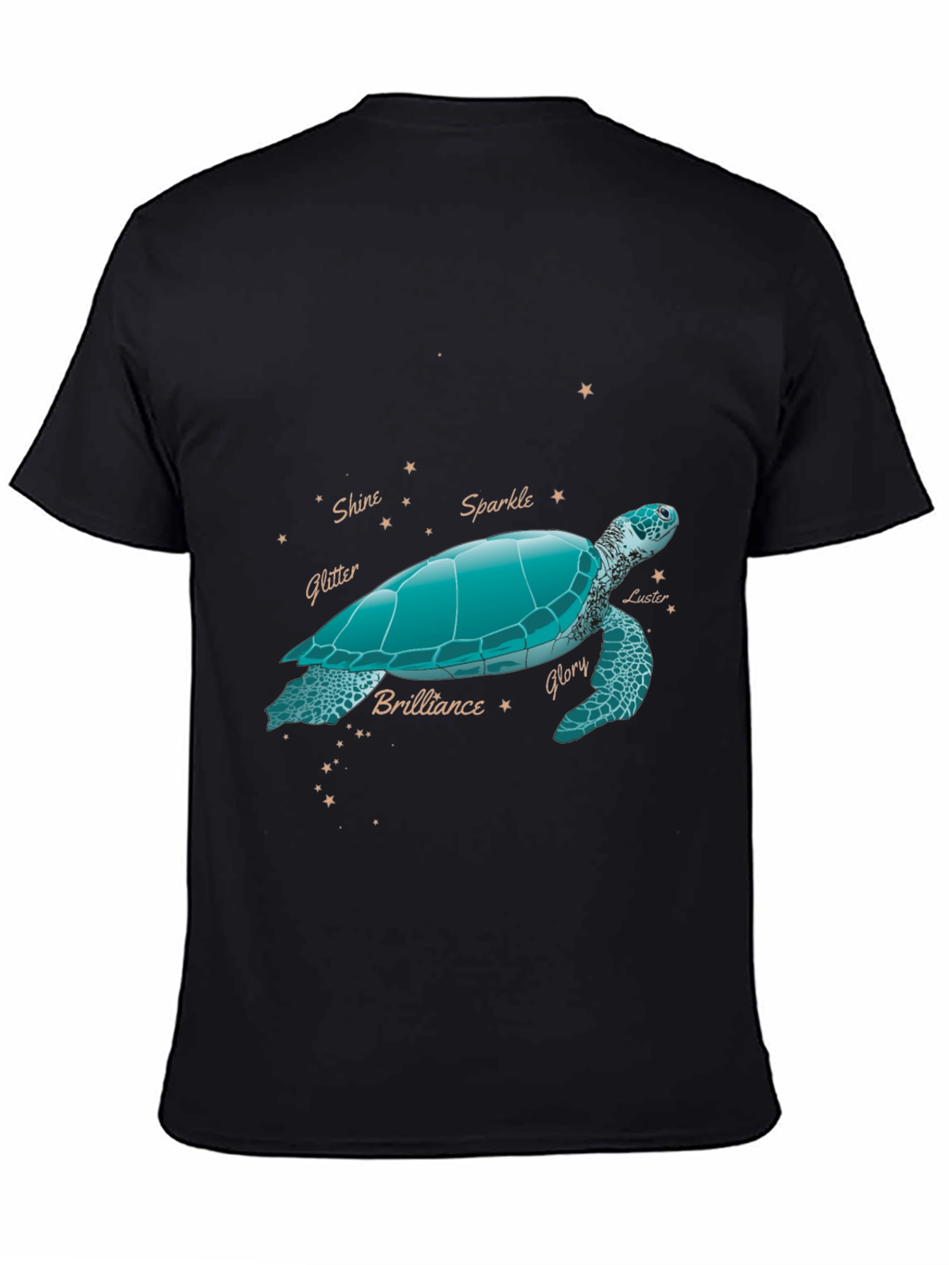 Turtle Constellation Graphic Tee - Black