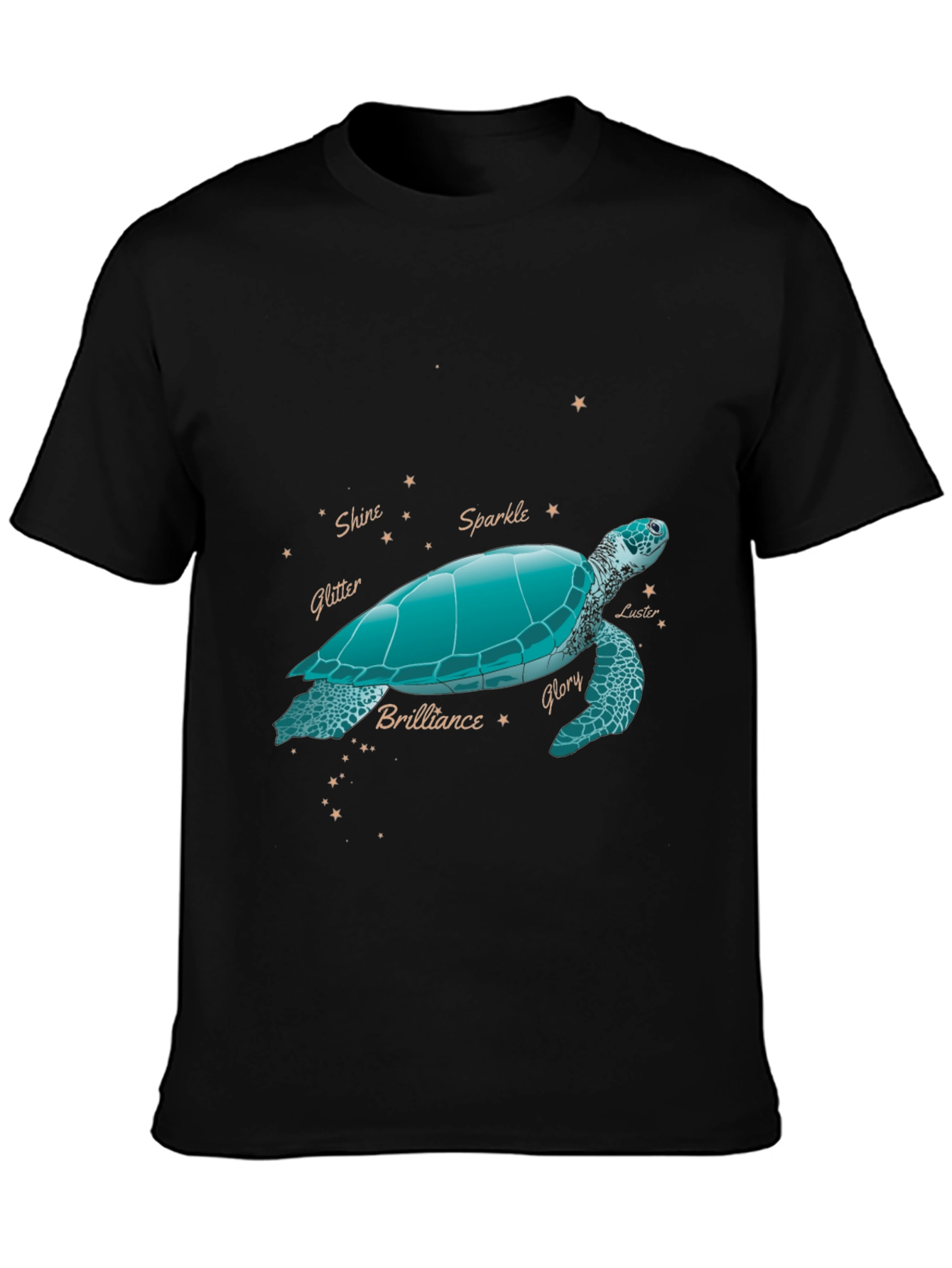 Turtle Constellation Graphic Tee - Black