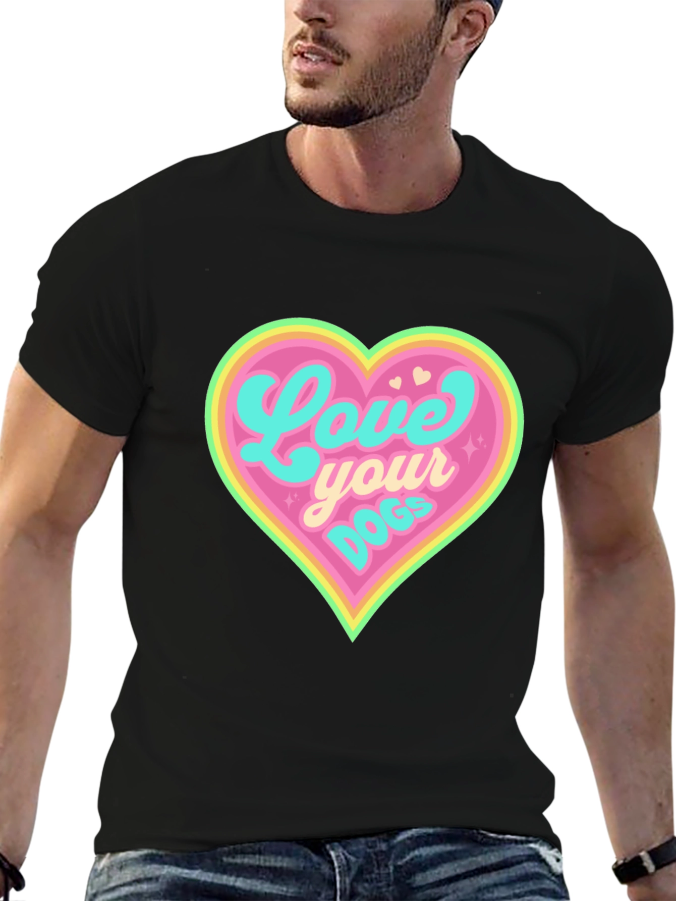 Love Your Dogs Heart Graphic Tee