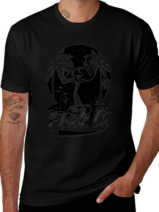 Flock It Flamingo Graphic Tee - Tropical Style