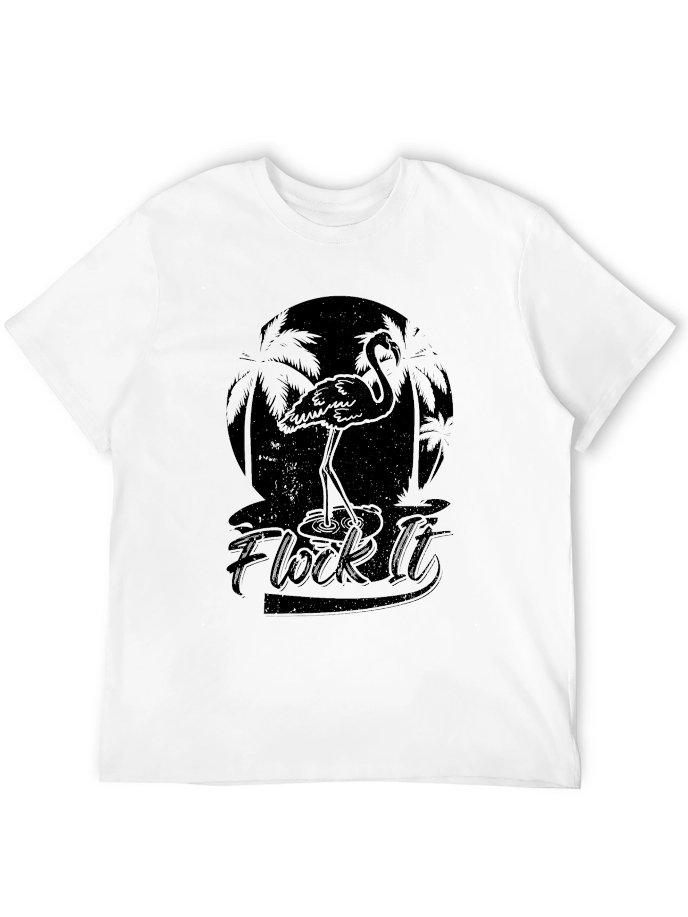 Flock It Flamingo Graphic Tee - Tropical Style