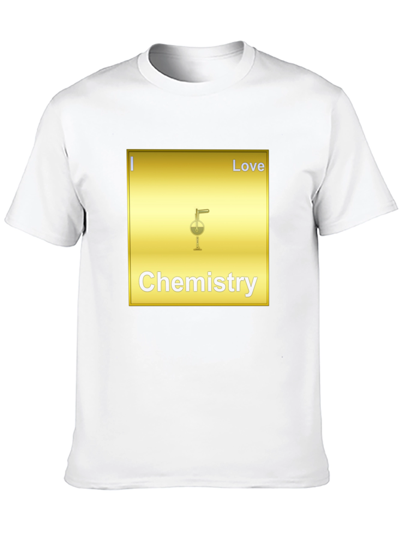 I Love Chemistry Gold Graphic Tee