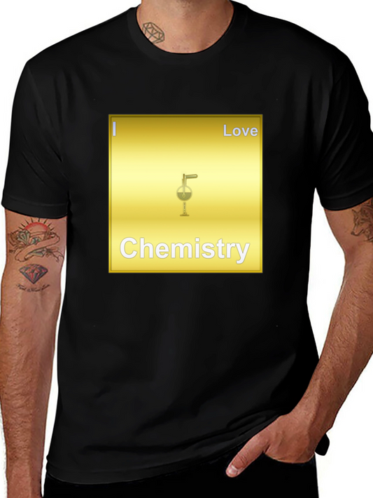 I Love Chemistry Gold Graphic Tee