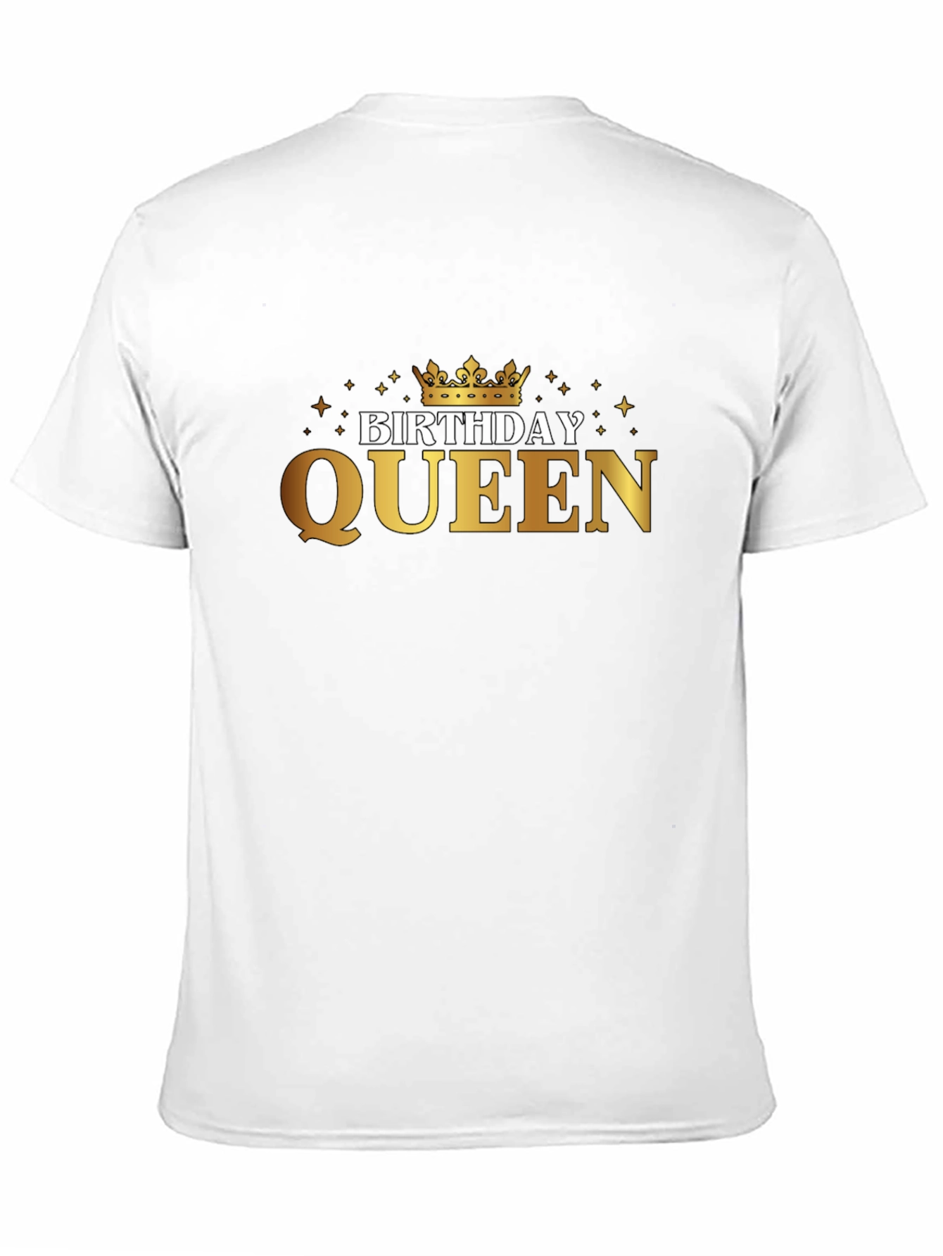 Birthday Queen T-Shirt - Golden Crown Celebration Tee