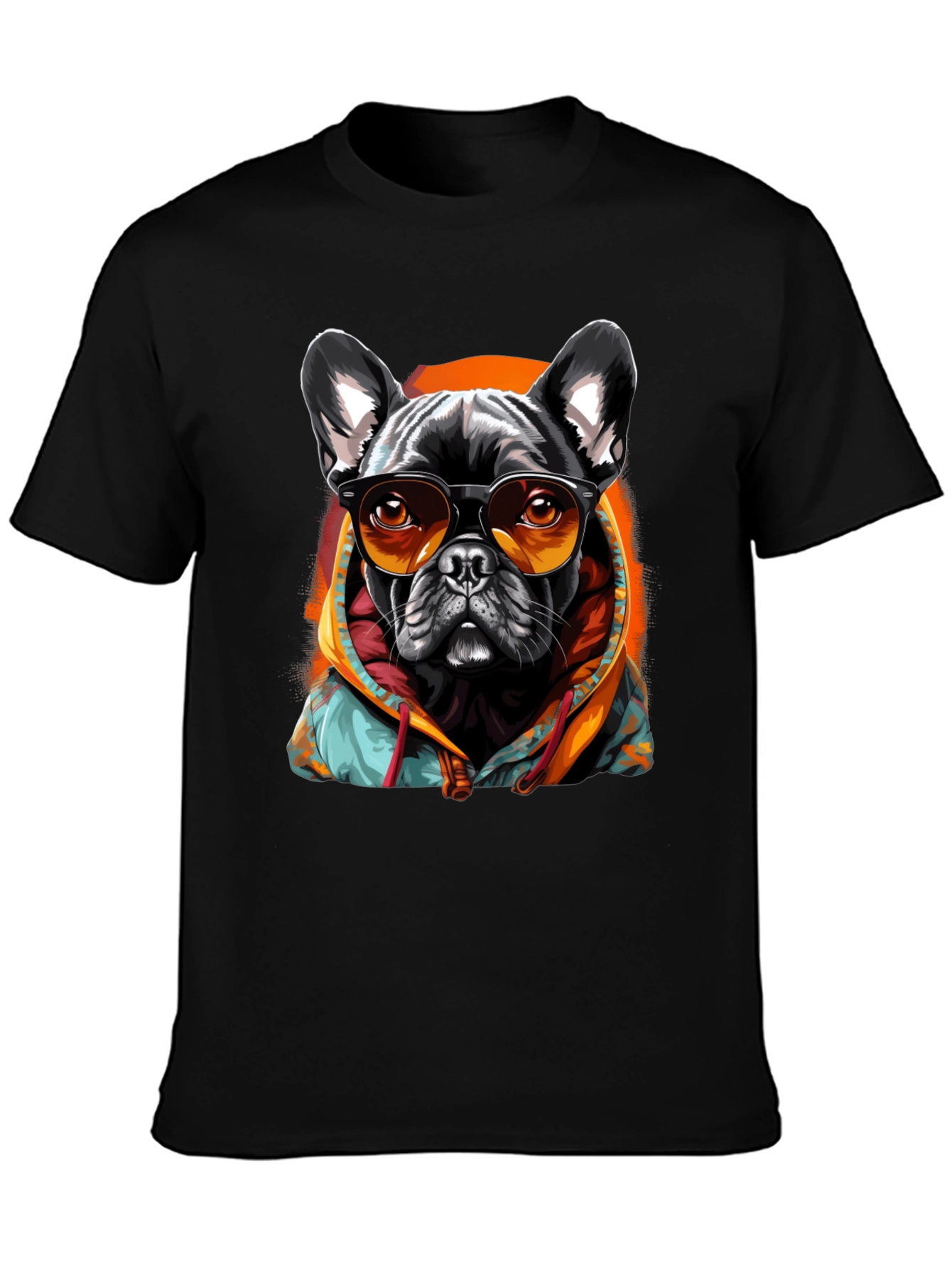 Cool Dog T-Shirt - French Bulldog with Sunglasses