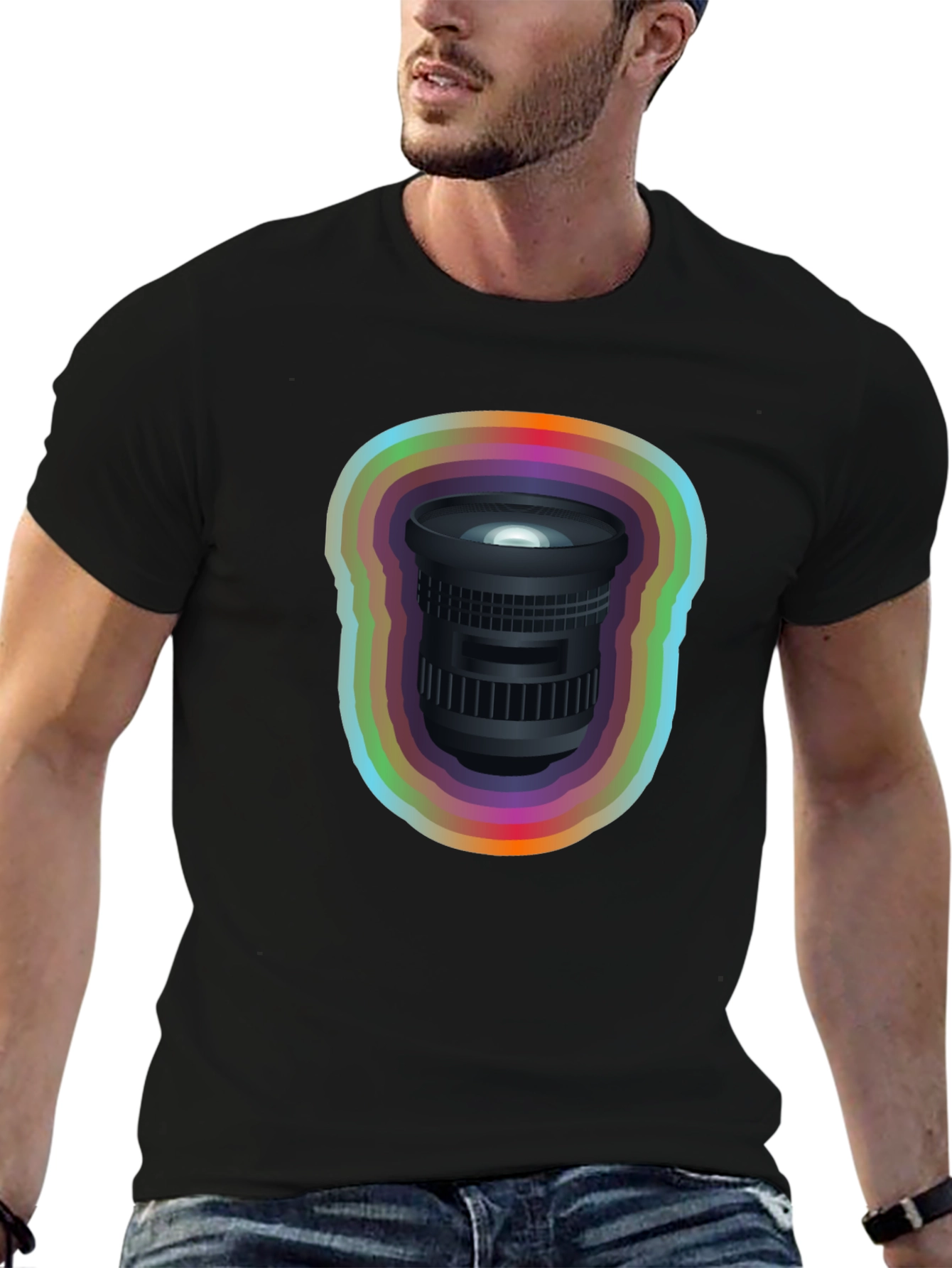 Rainbow Lens Graphic Tee - Photographer Gift