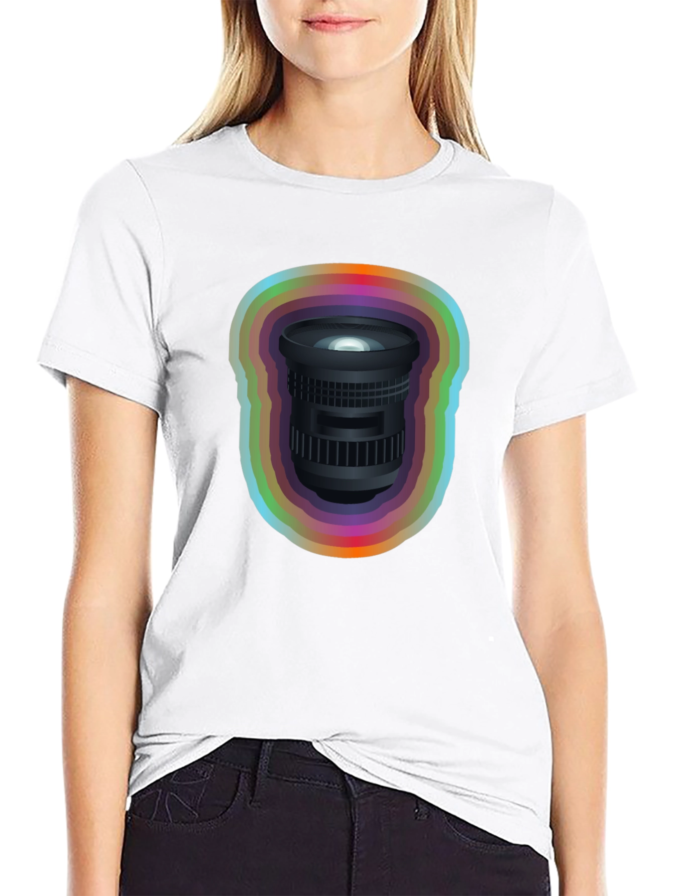 Rainbow Lens Graphic Tee - Photographer Gift