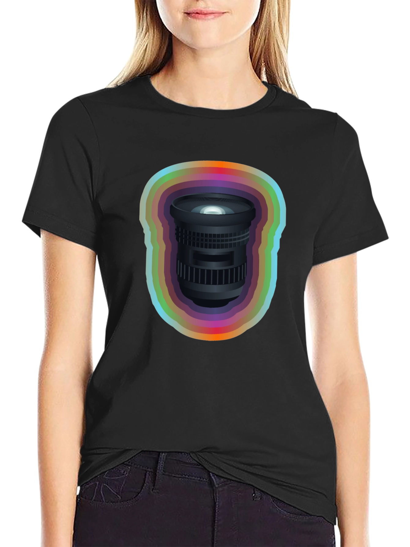 Rainbow Lens Graphic Tee - Photographer Gift