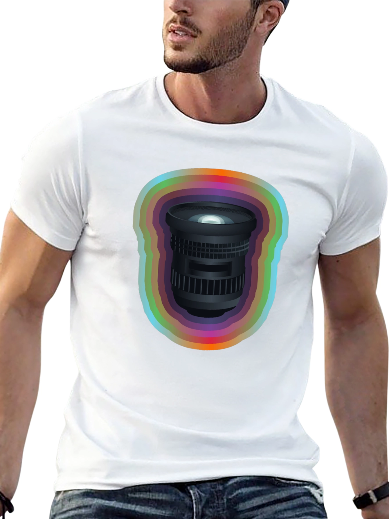 Rainbow Lens Graphic Tee - Photographer Gift