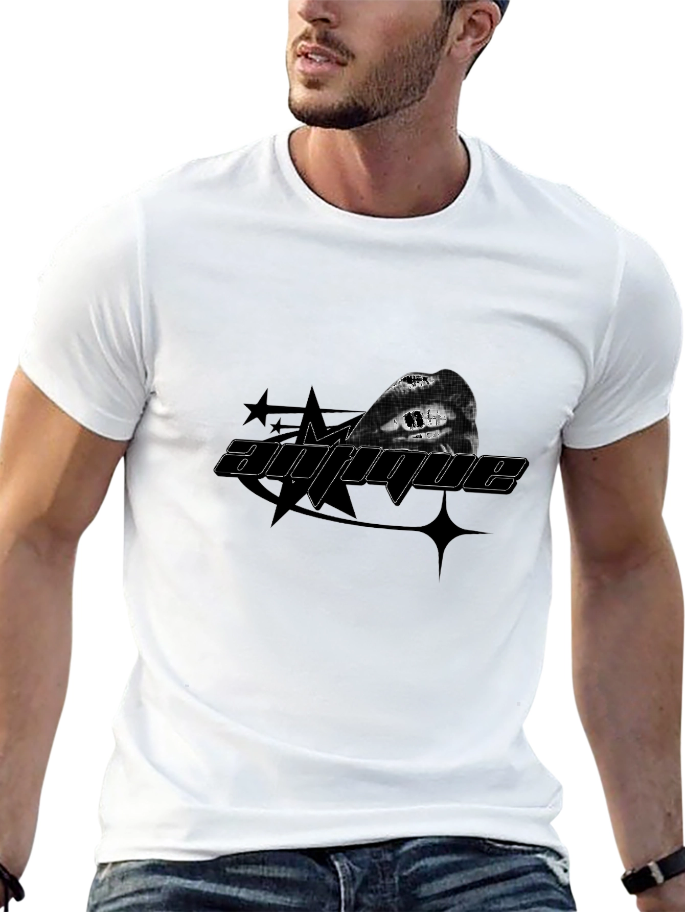 Unique Graphic Black T-Shirt